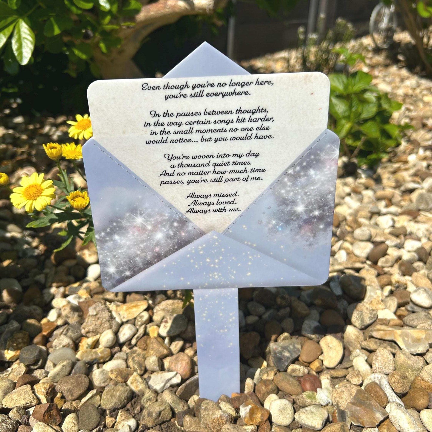 Letter To Heaven Grave Marker