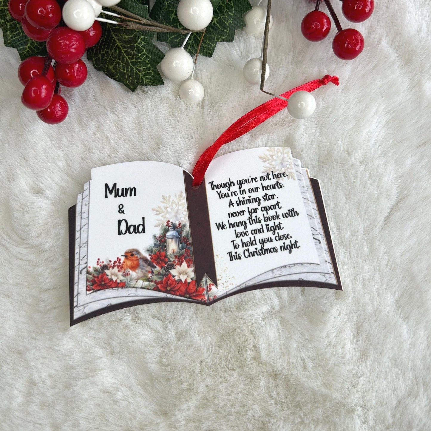 Christmas Memorial Hanging Book