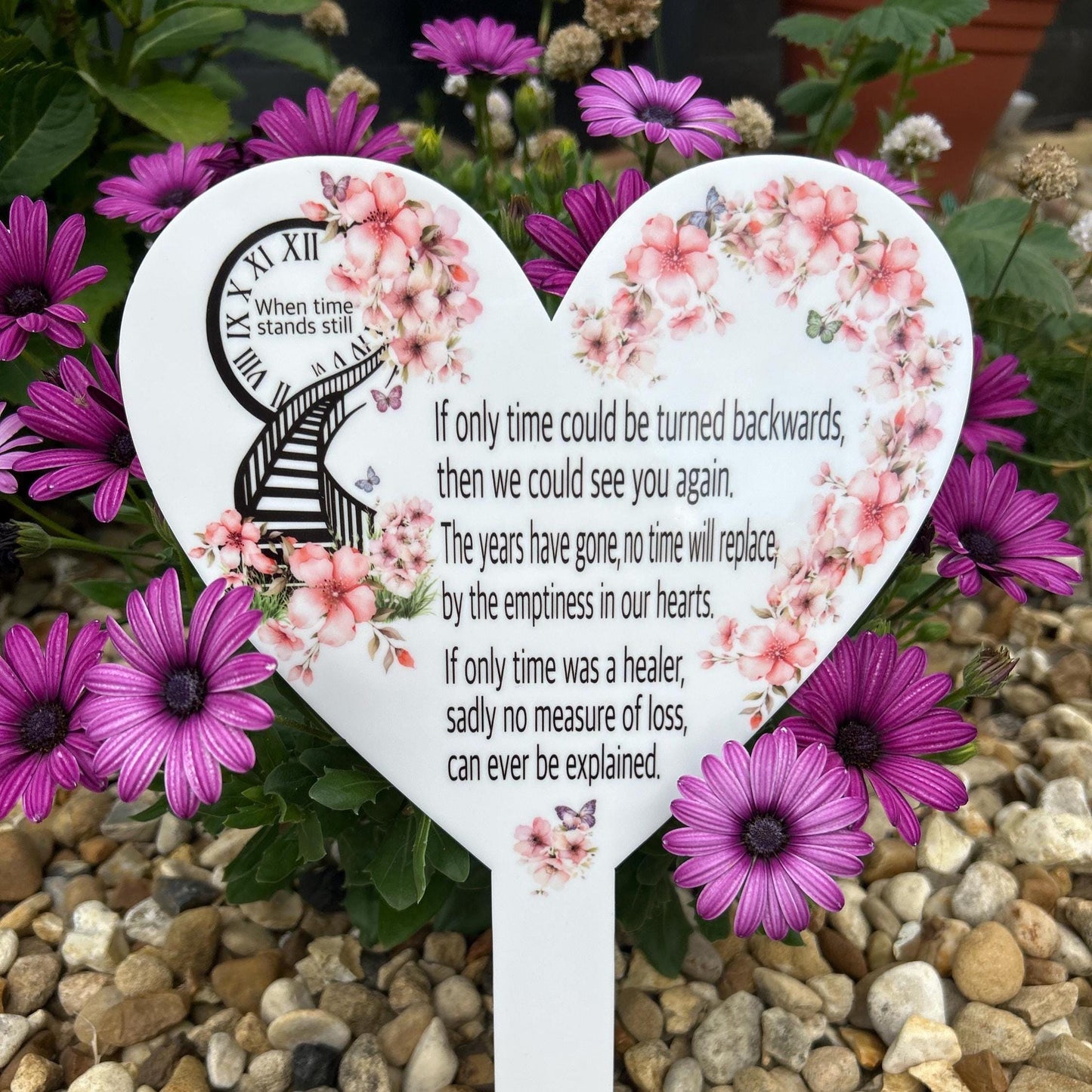 If Only Time Mothers Day Card Grave Marker| Heavenly Mothers Day Grave Decoration