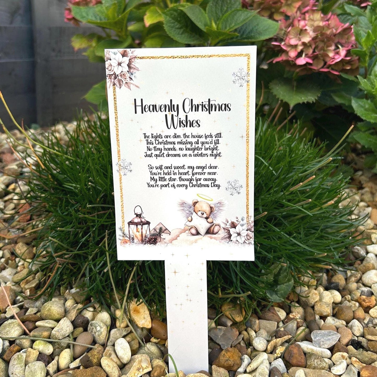 Heavenly Christmas Wishes Memorial Marker