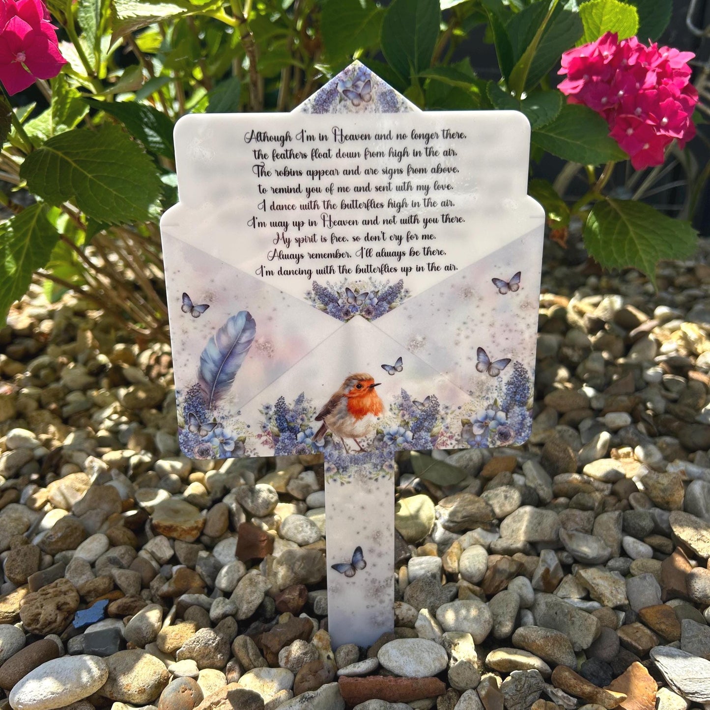 Robin Letter To Heaven Grave Marker