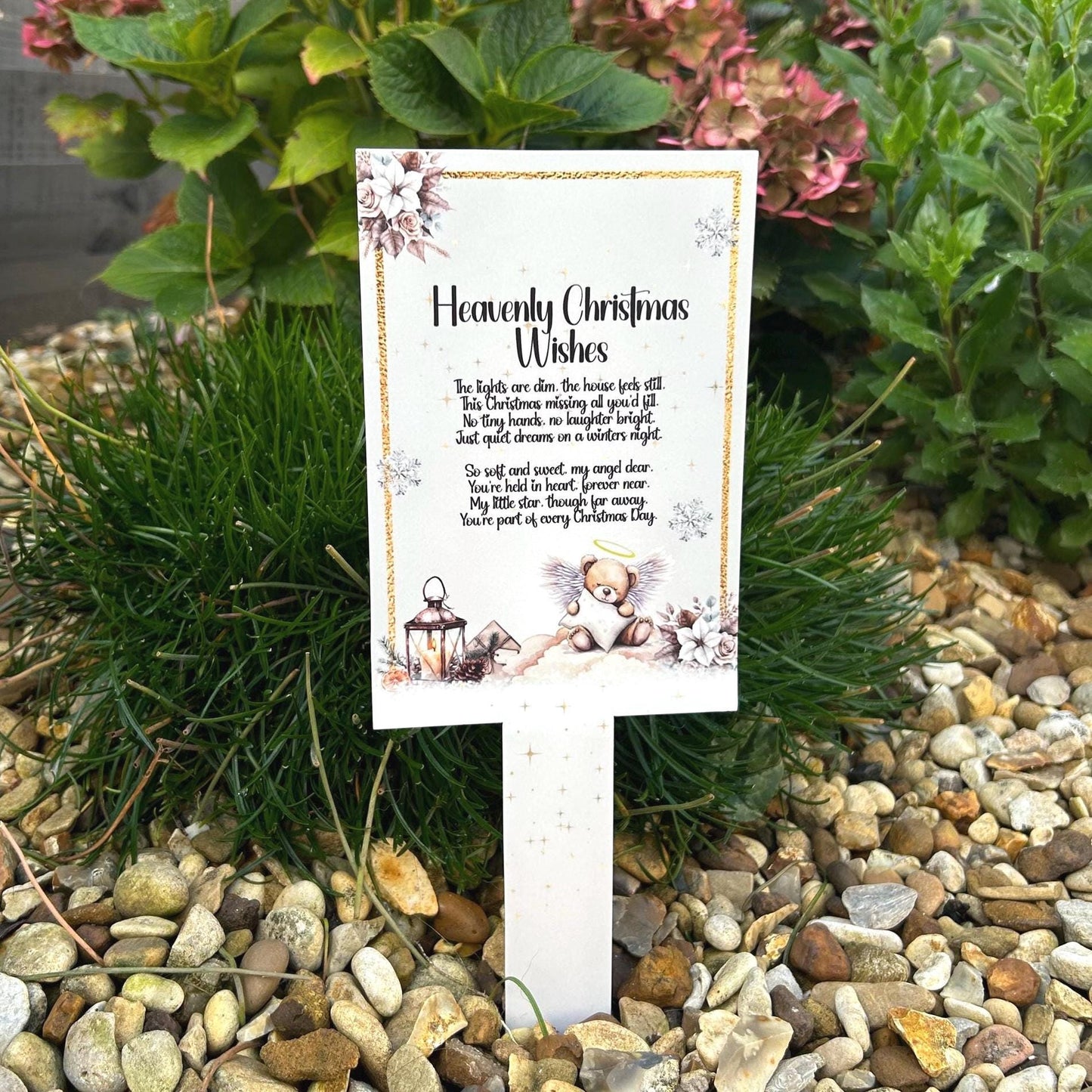 Heavenly Christmas Wishes Memorial Marker