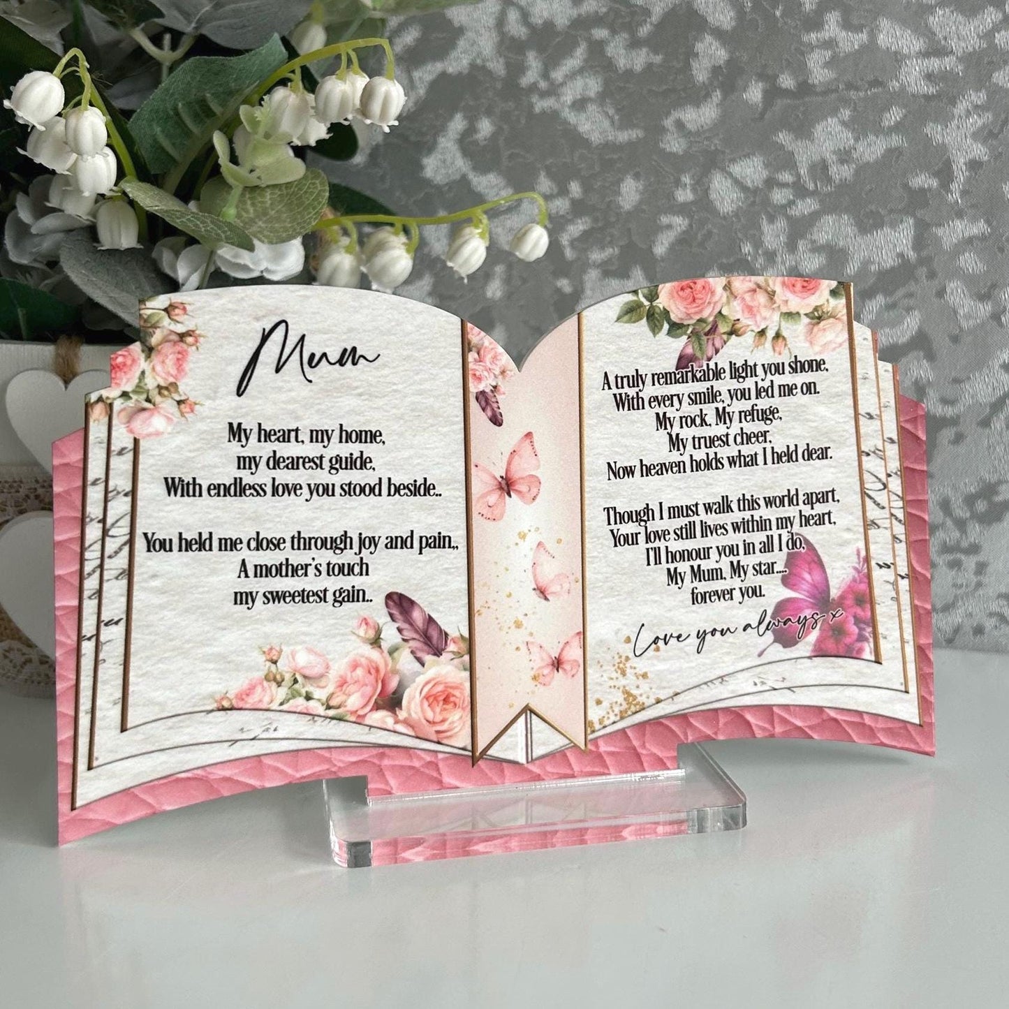 Open Book Memorial Plaque