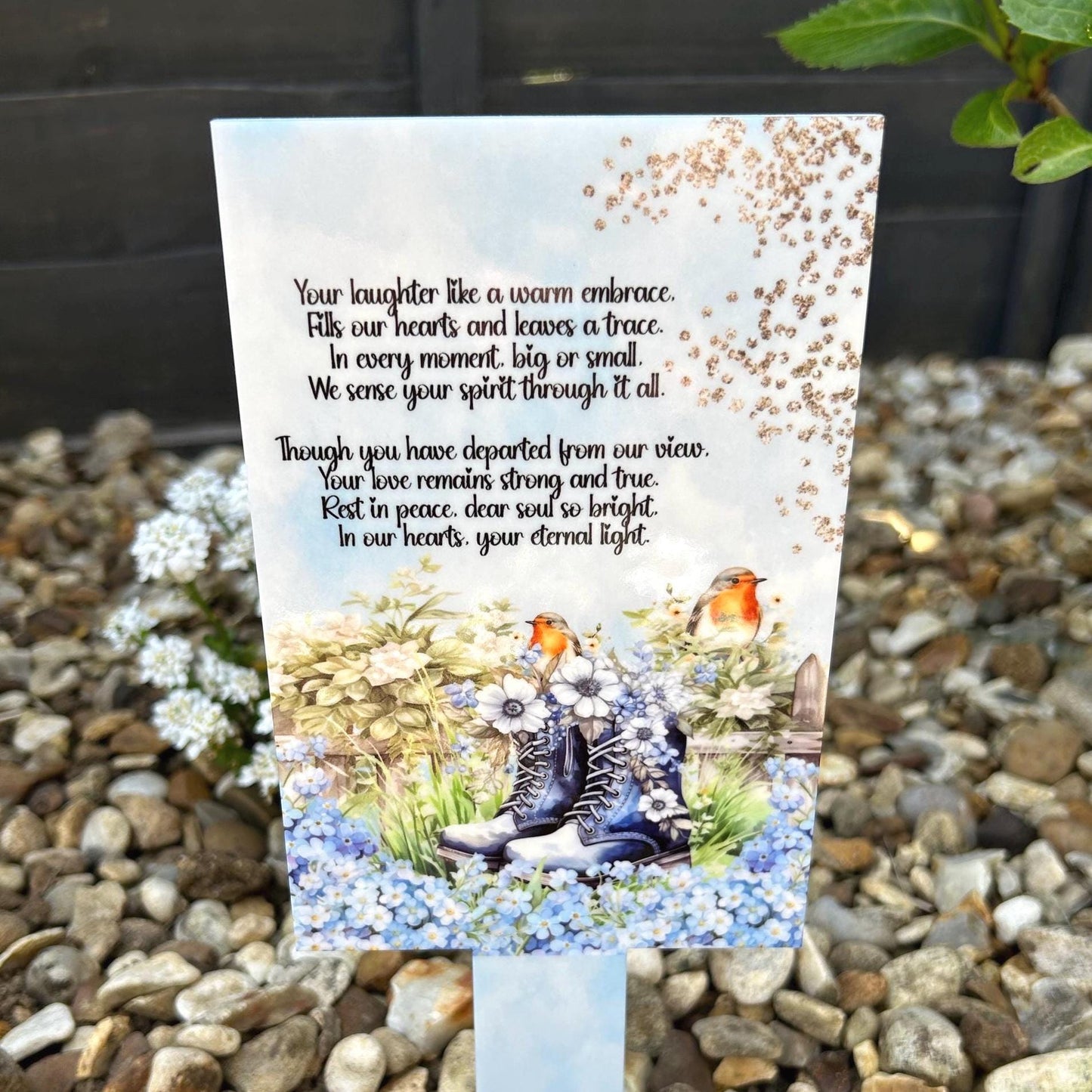 Forget Me Knot Grave Marker