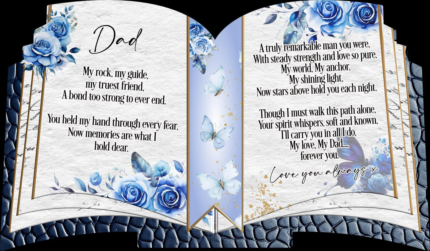 Open Book Memorial Plaque
