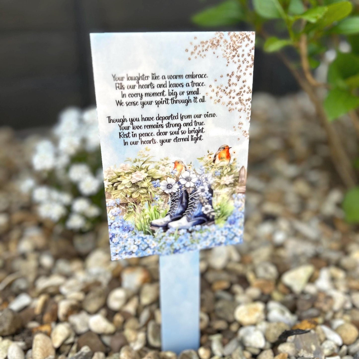 Forget Me Knot Grave Marker