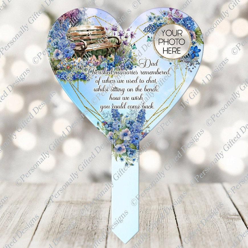 Memorial Bench Heart Grave Marker
