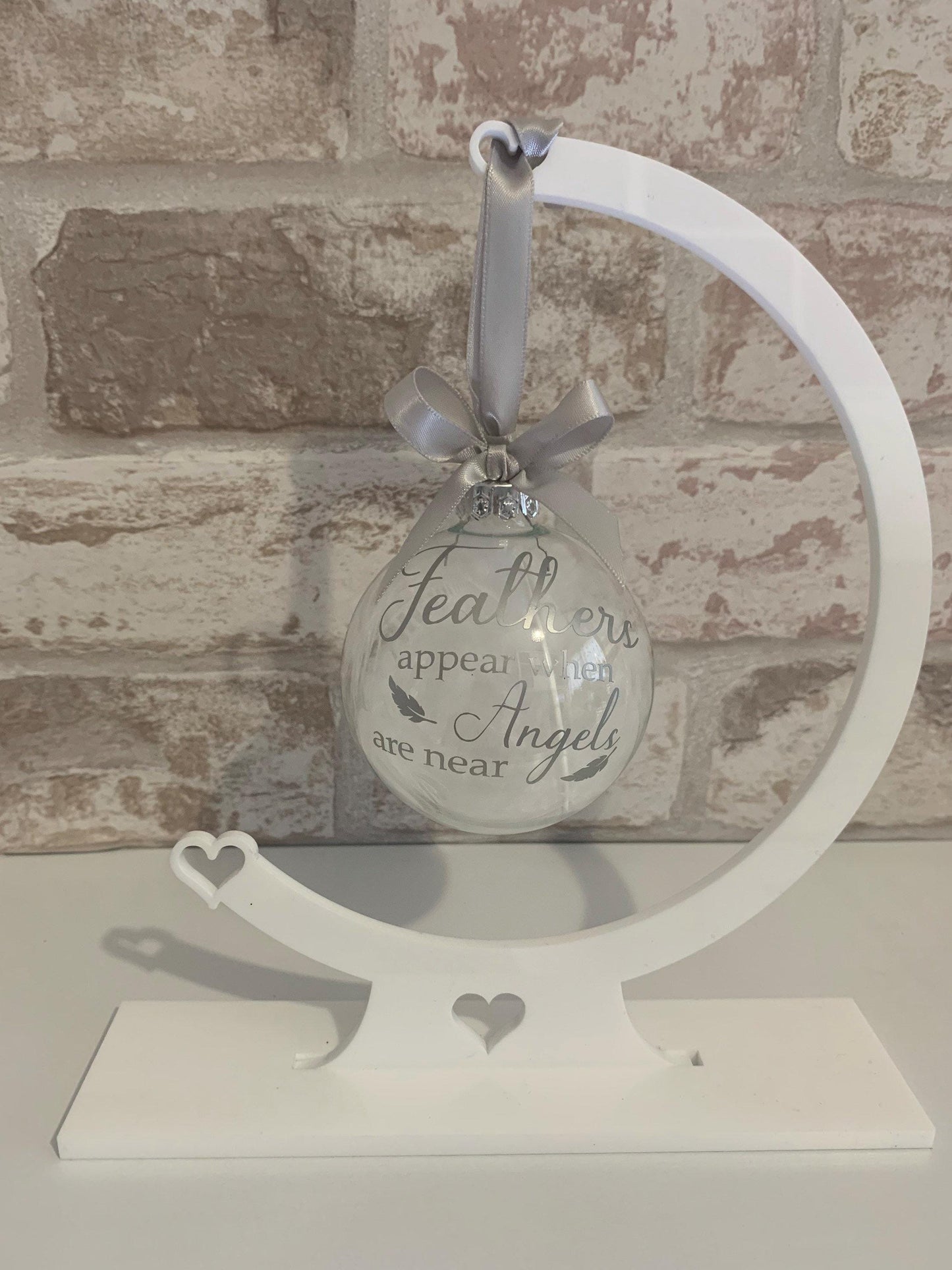 Memorial Feathered Bauble