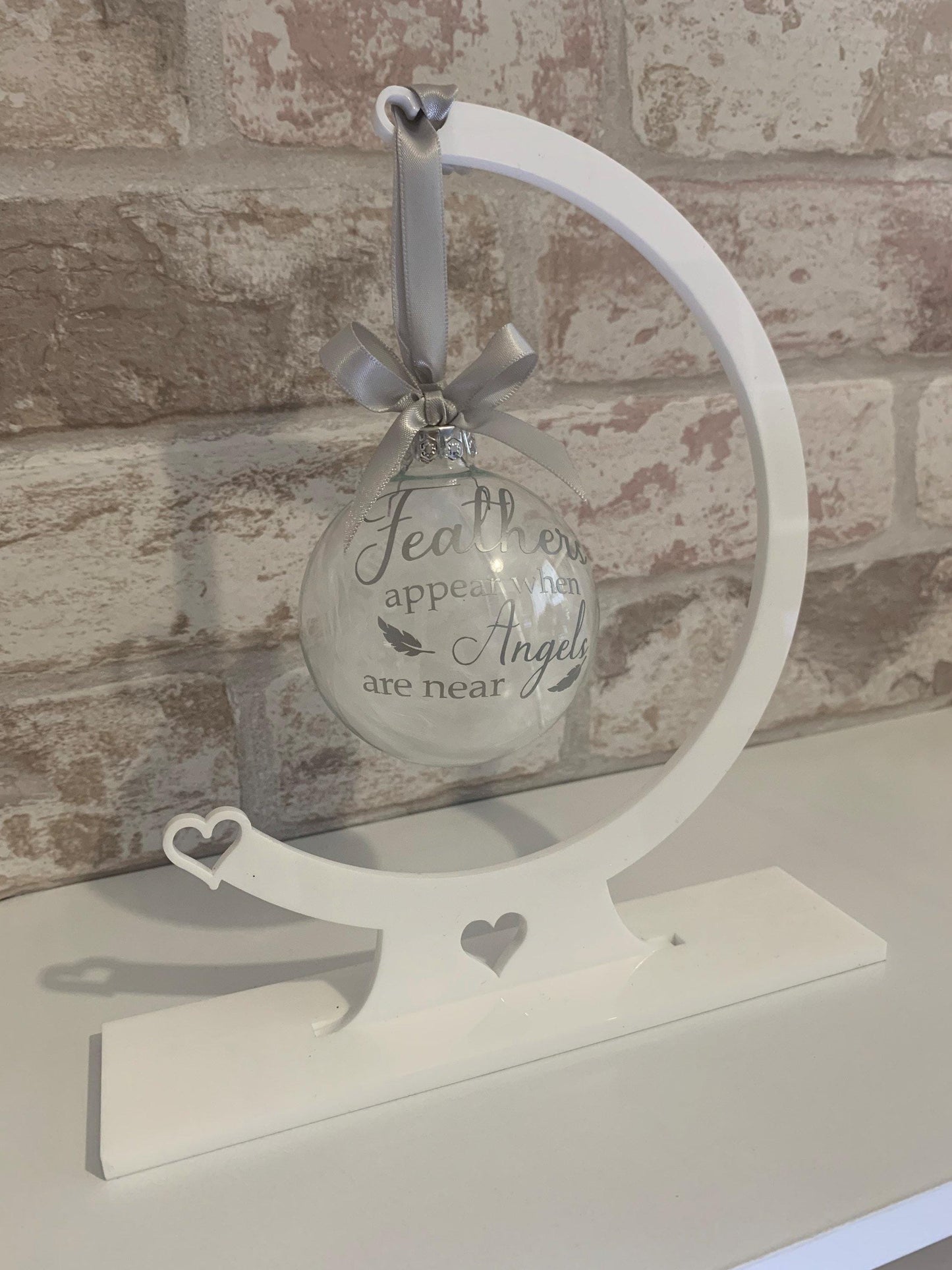Memorial Feathered Bauble