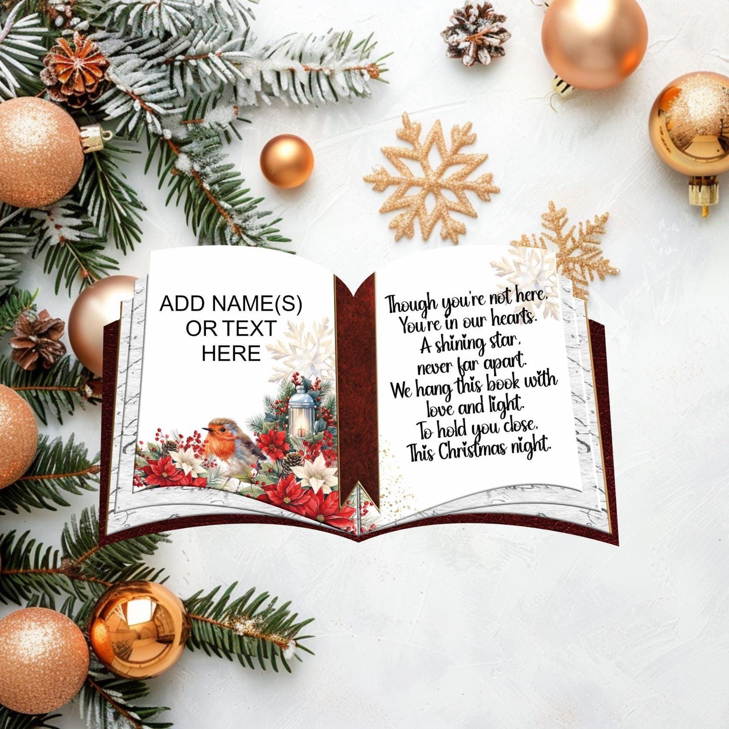 Christmas Memorial Hanging Book