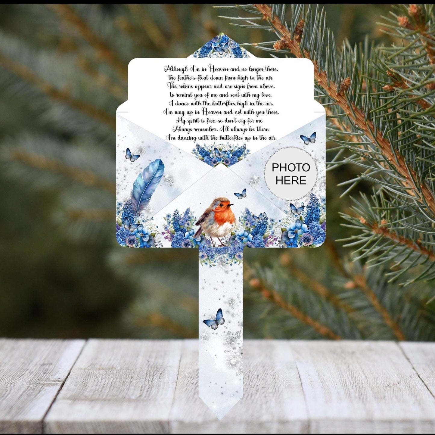 Robin Letter To Heaven Grave Marker