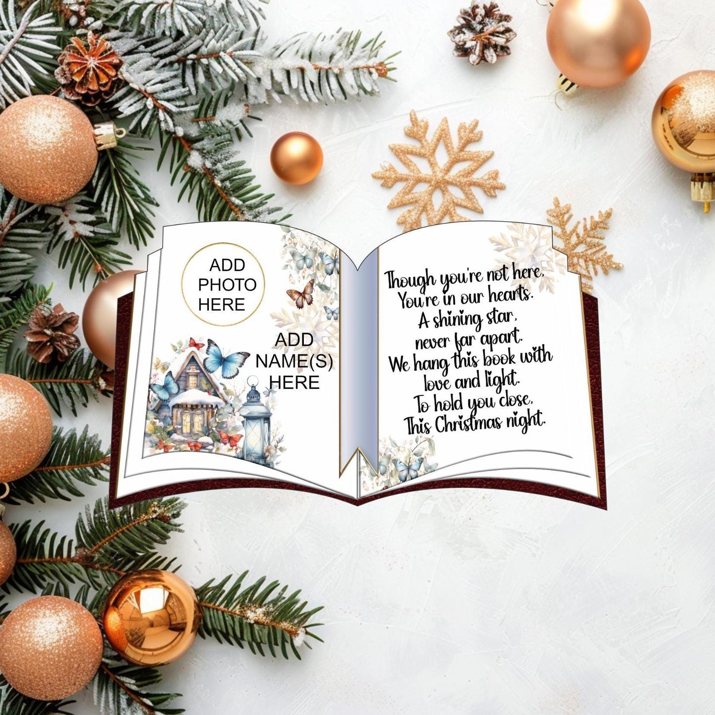 Christmas Memorial Hanging Book