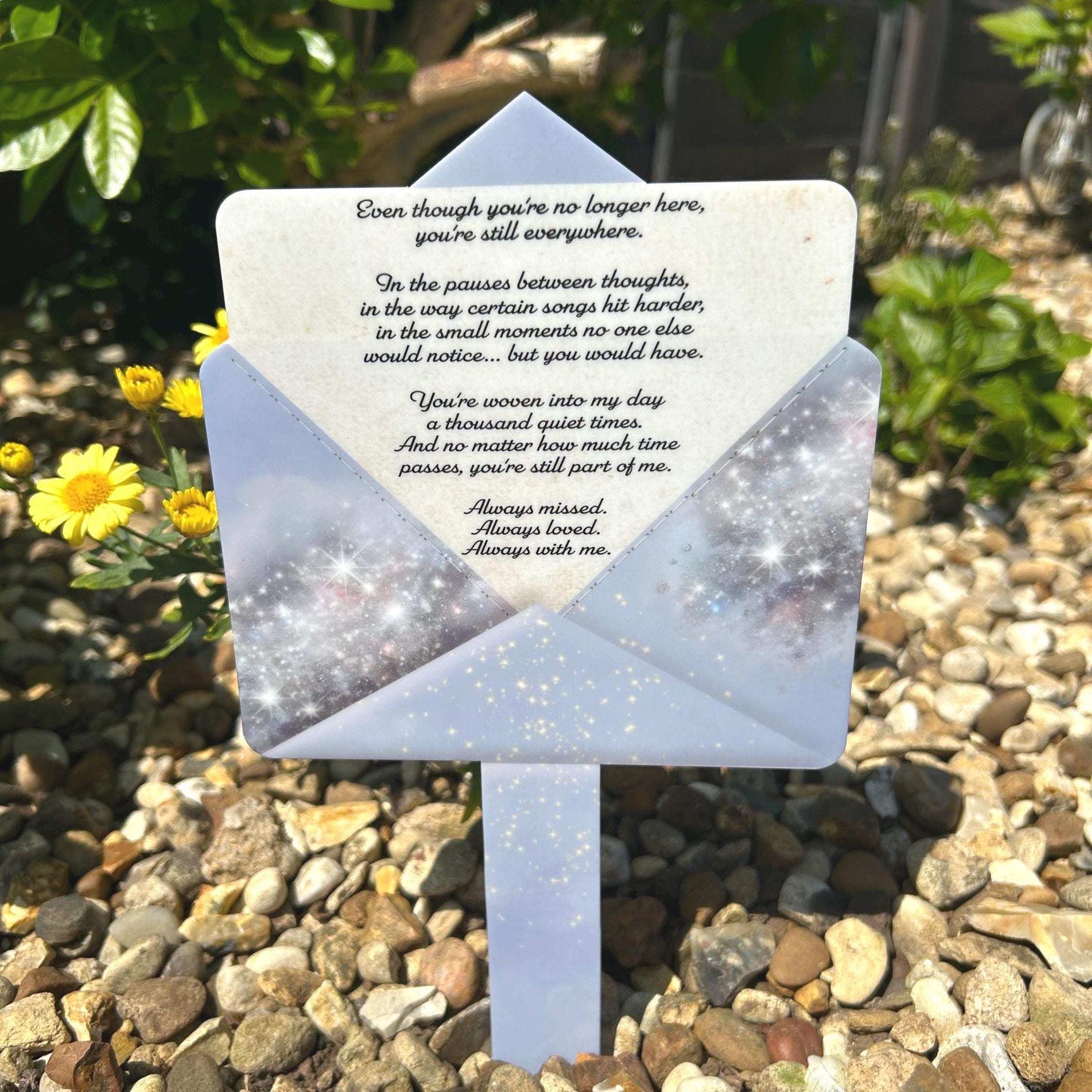 Letter To Heaven Grave Marker