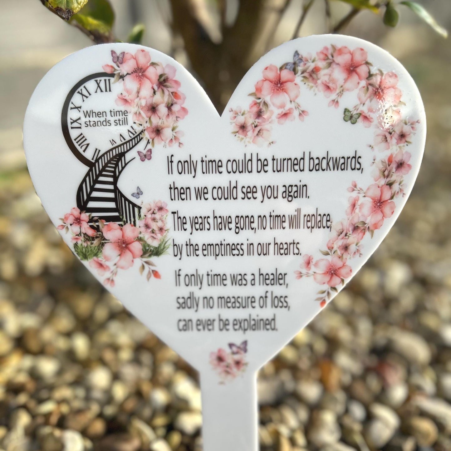 If Only Time Mothers Day Card Grave Marker| Heavenly Mothers Day Grave Decoration