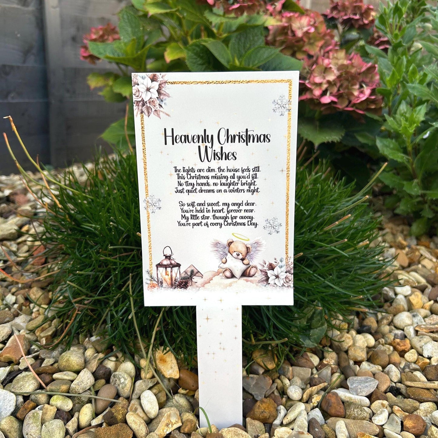 Heavenly Christmas Wishes Memorial Marker