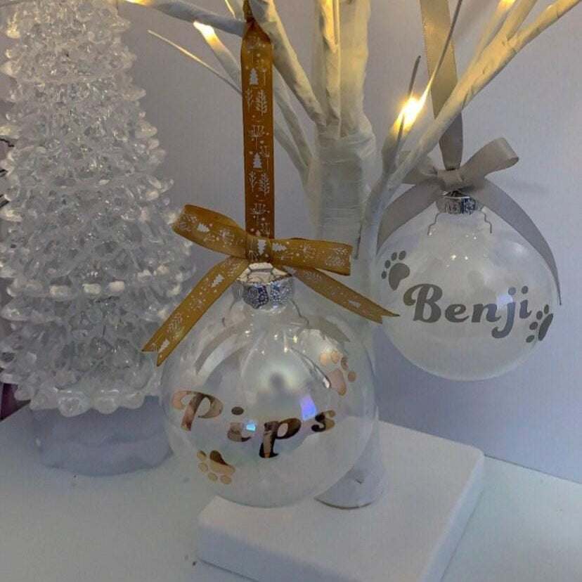 Pet Remembrance Feathered Bauble