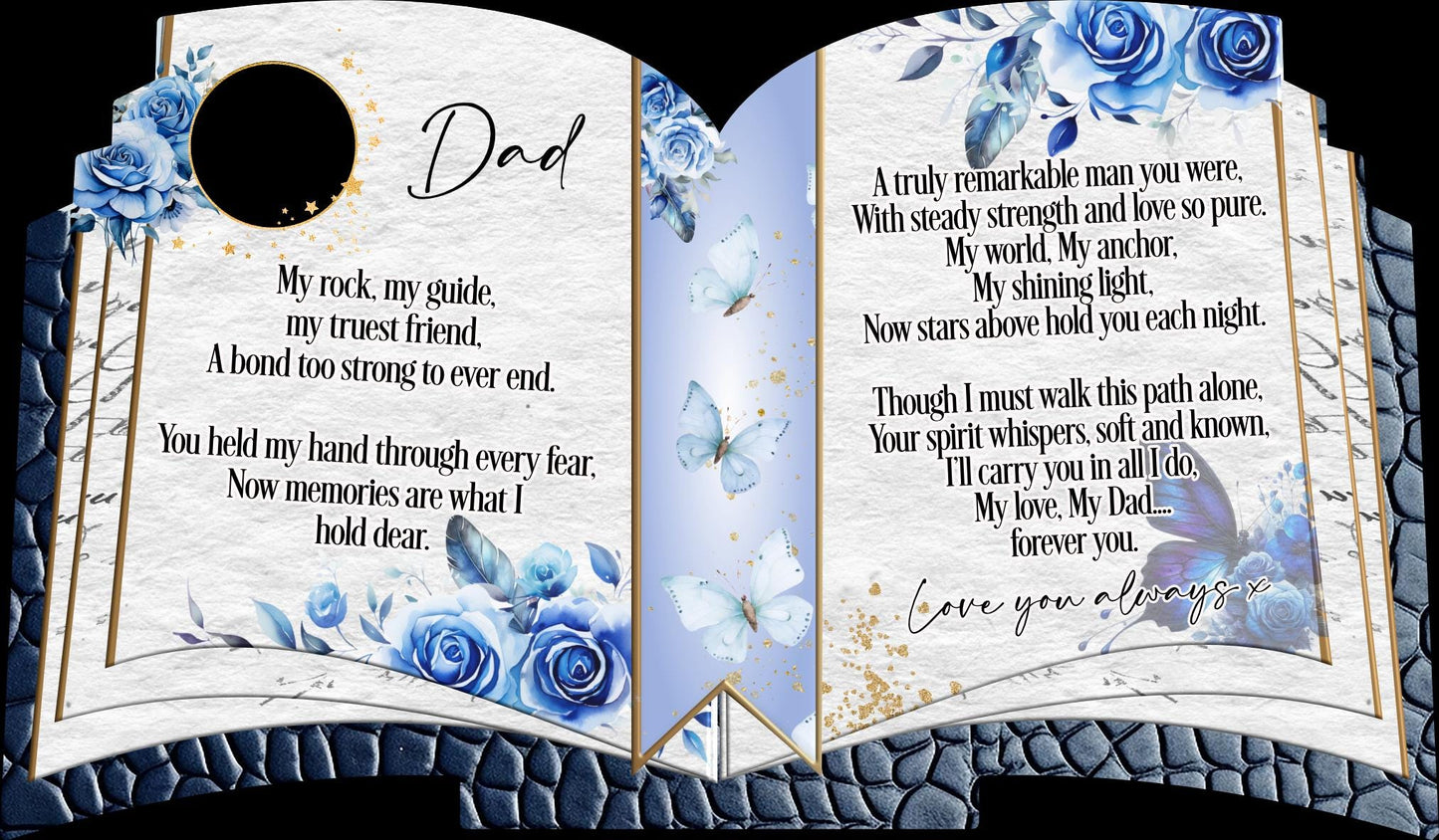 Open Book Memorial Plaque