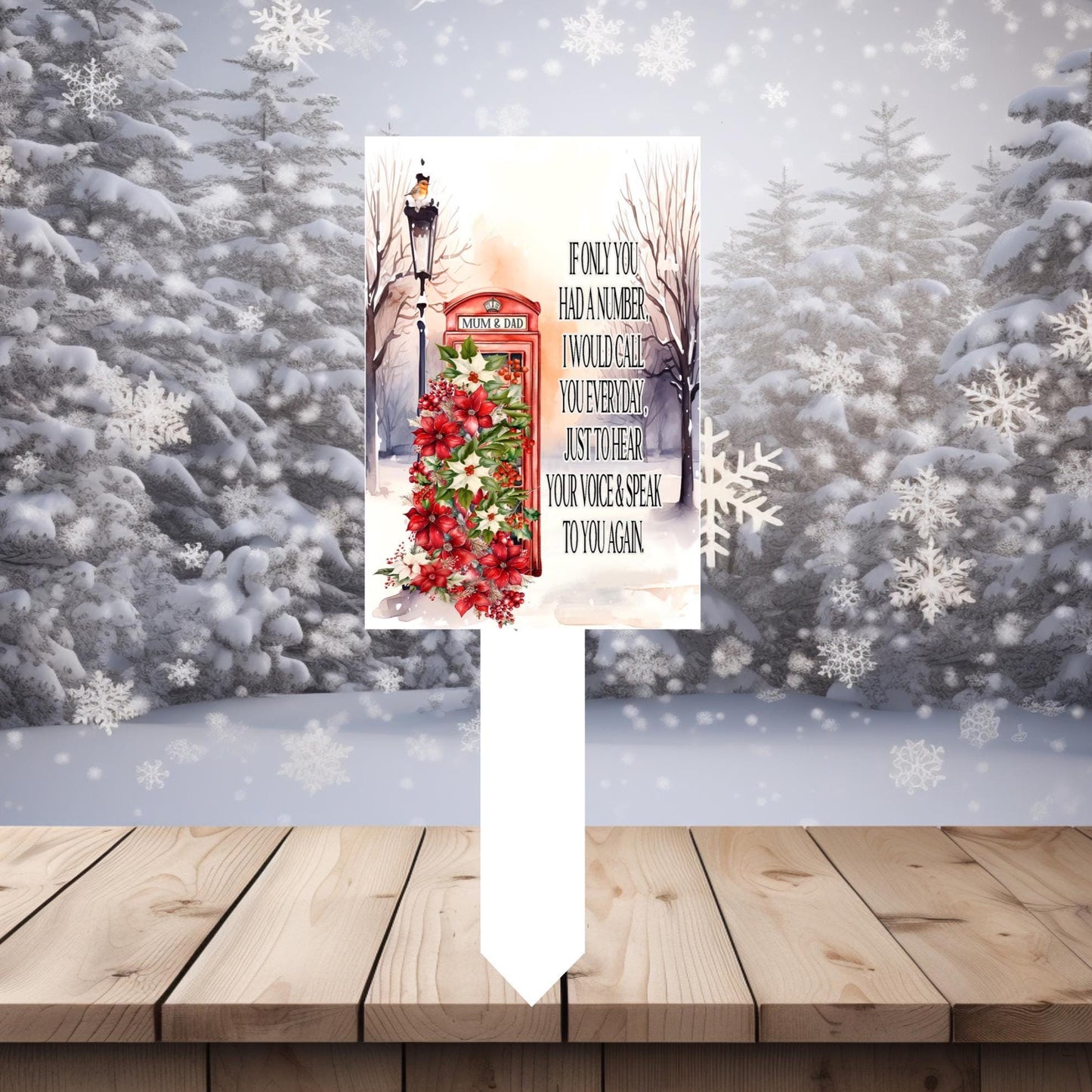 If Only Heaven Had Phone Poem Grave Marker