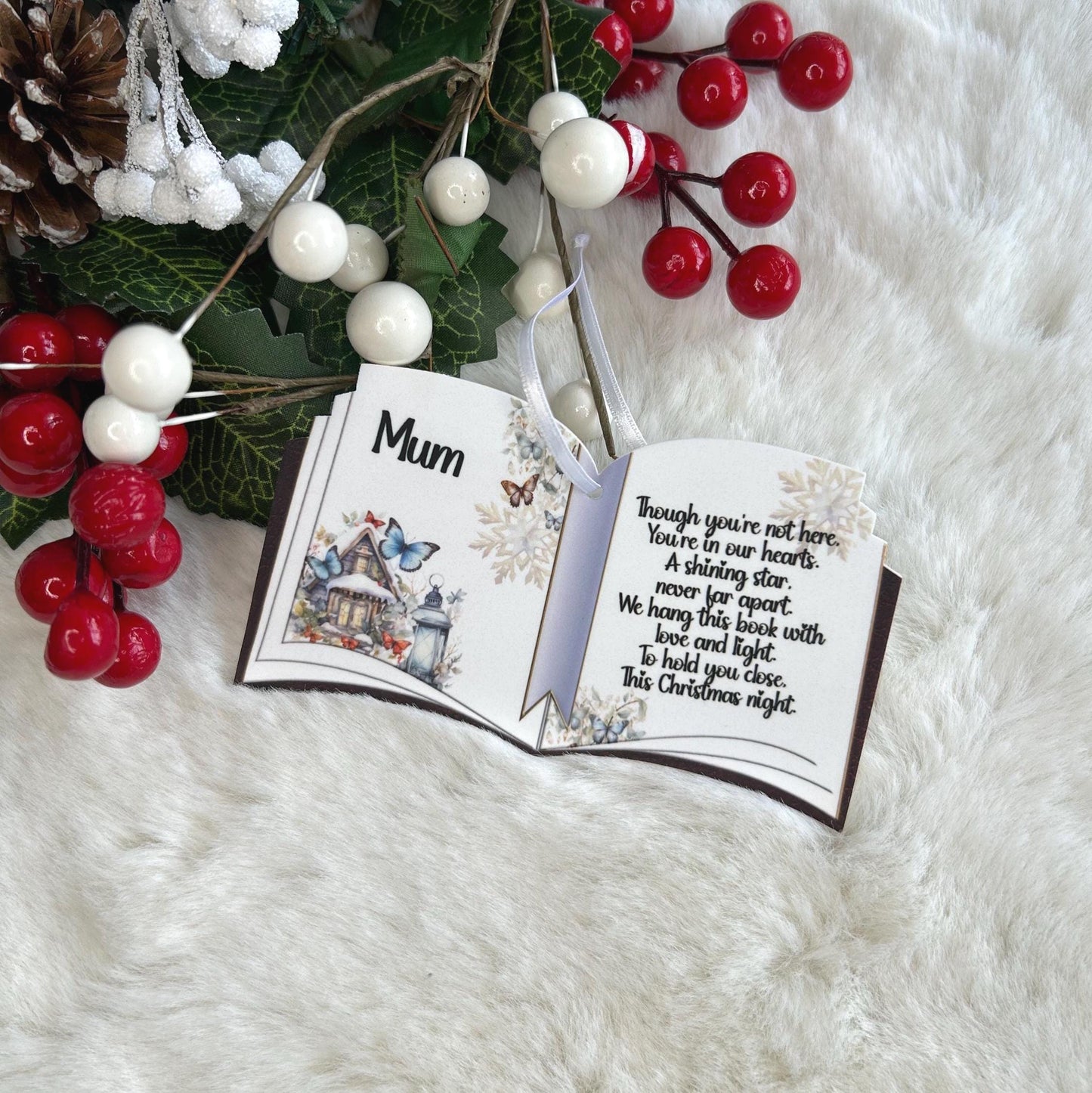 Christmas Memorial Hanging Book