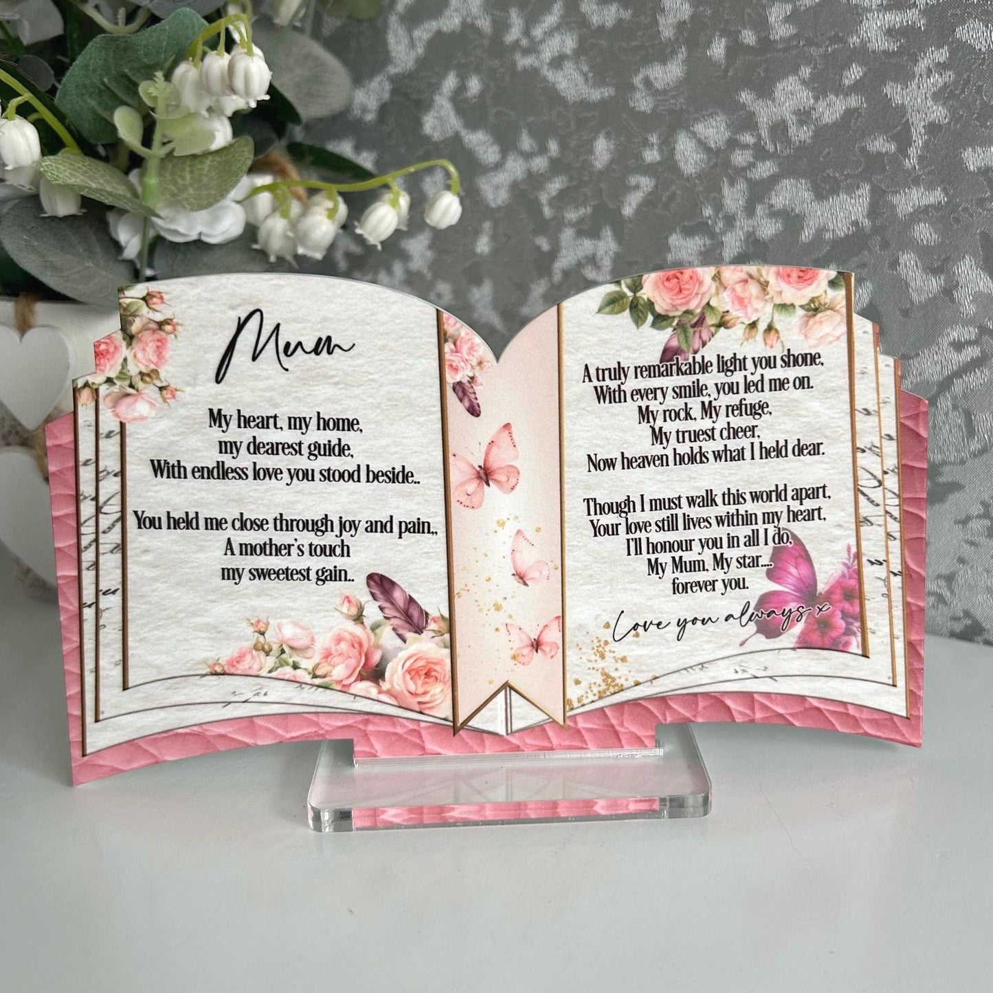 Open Book Memorial Plaque