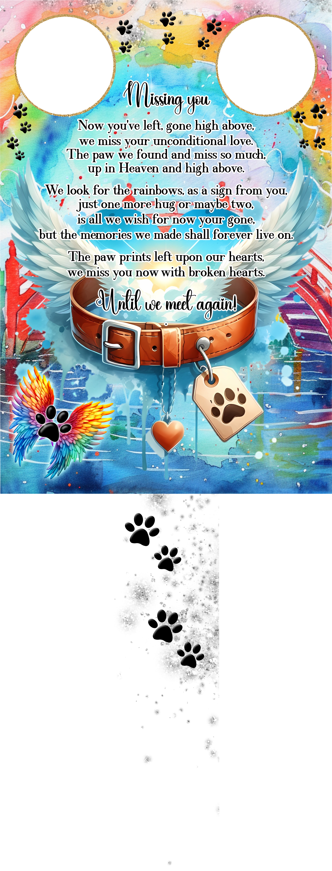 Missing You Pet Memorial Grave Marker