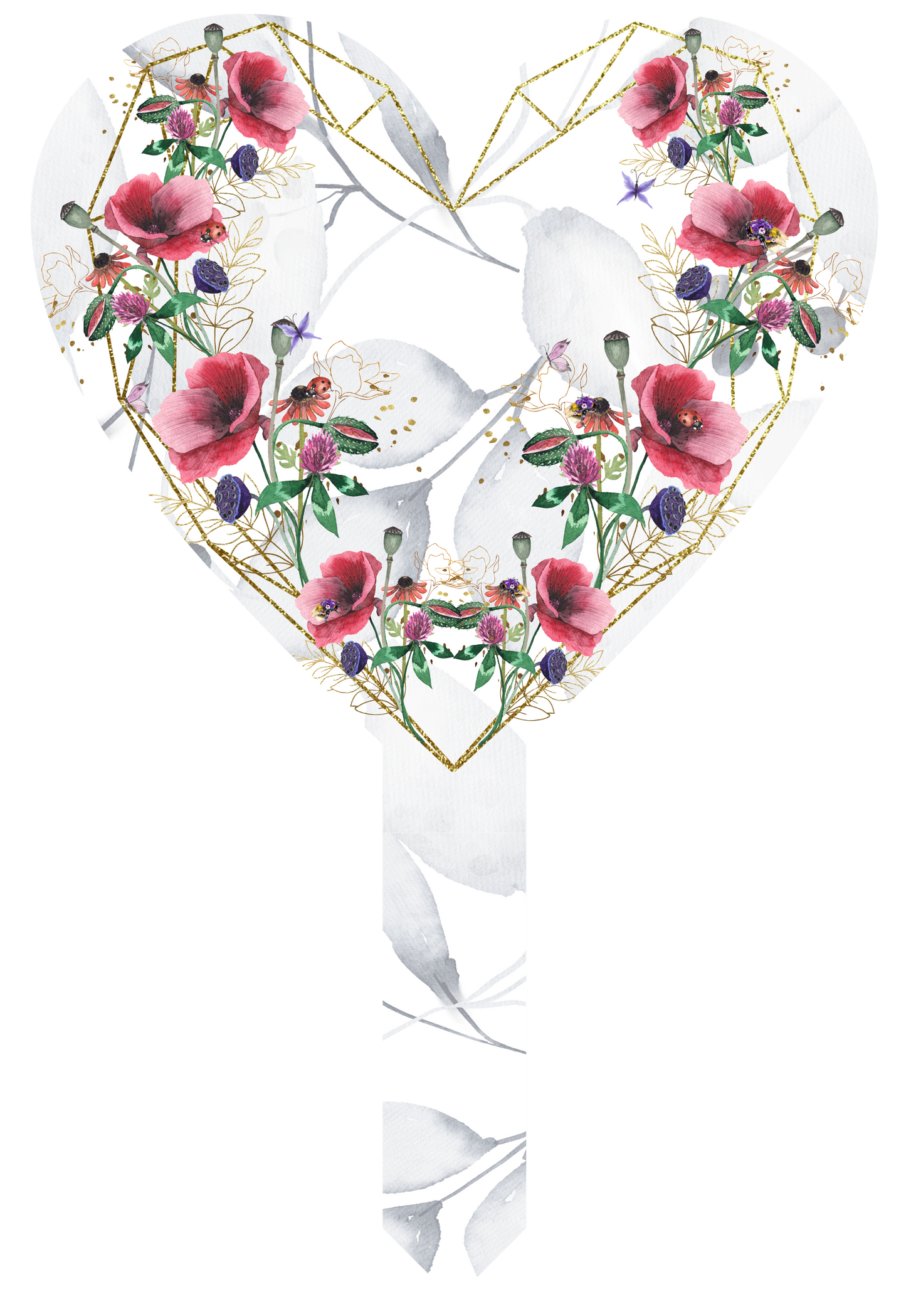 In Loving Memory Poppy Grave Marker