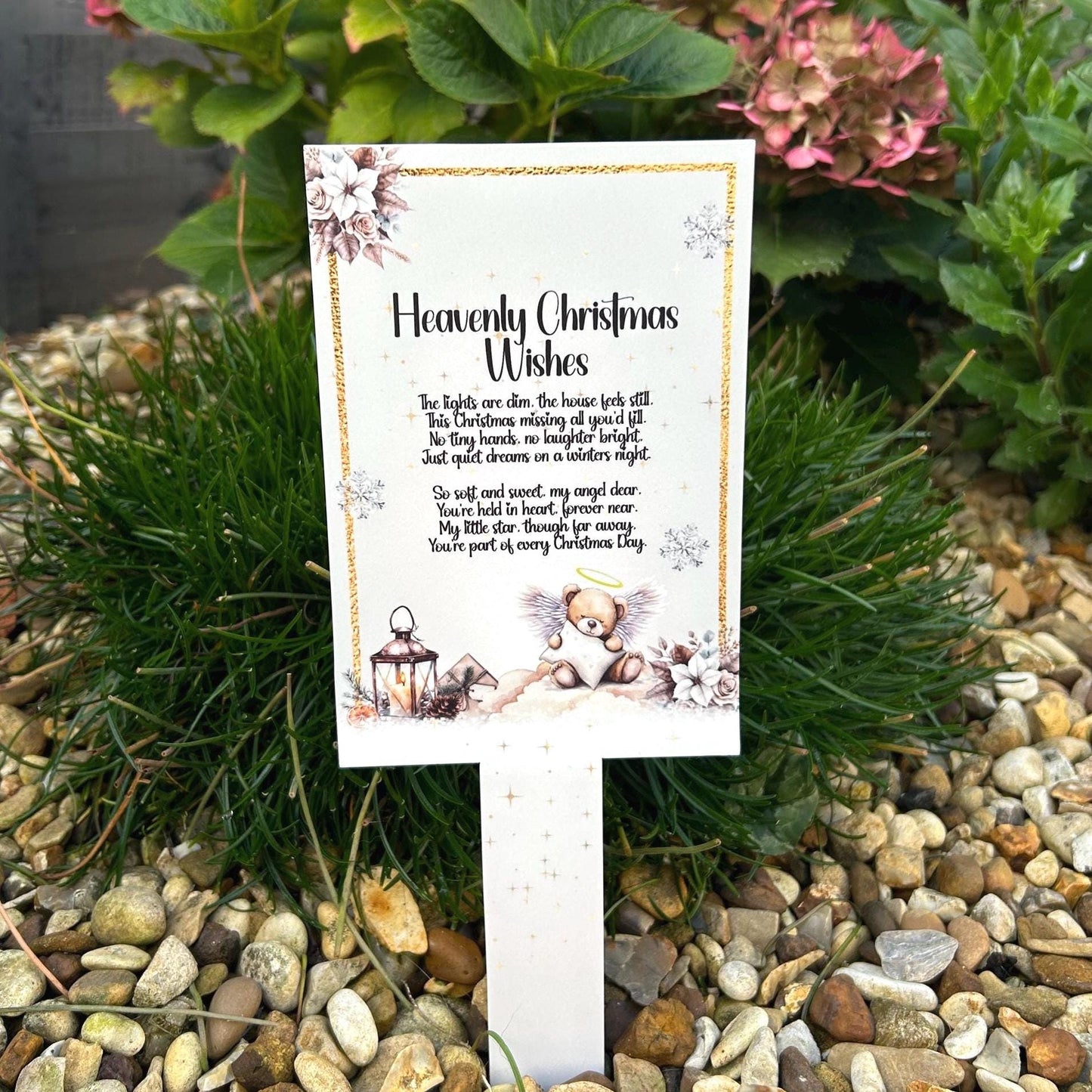 Heavenly Christmas Wishes Memorial Marker