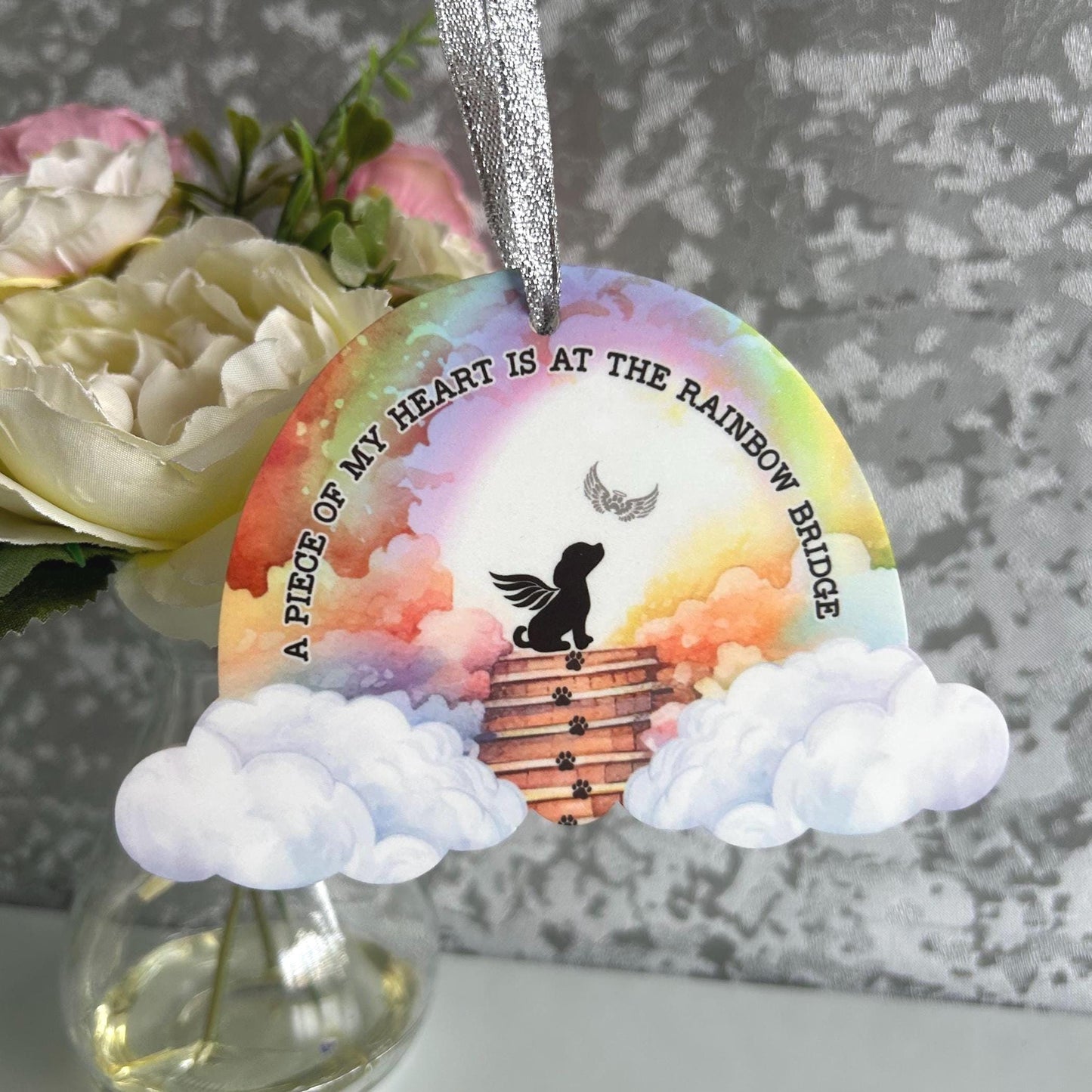 Rainbow Bridge Dog Or Cat Loss Memorial Decoration