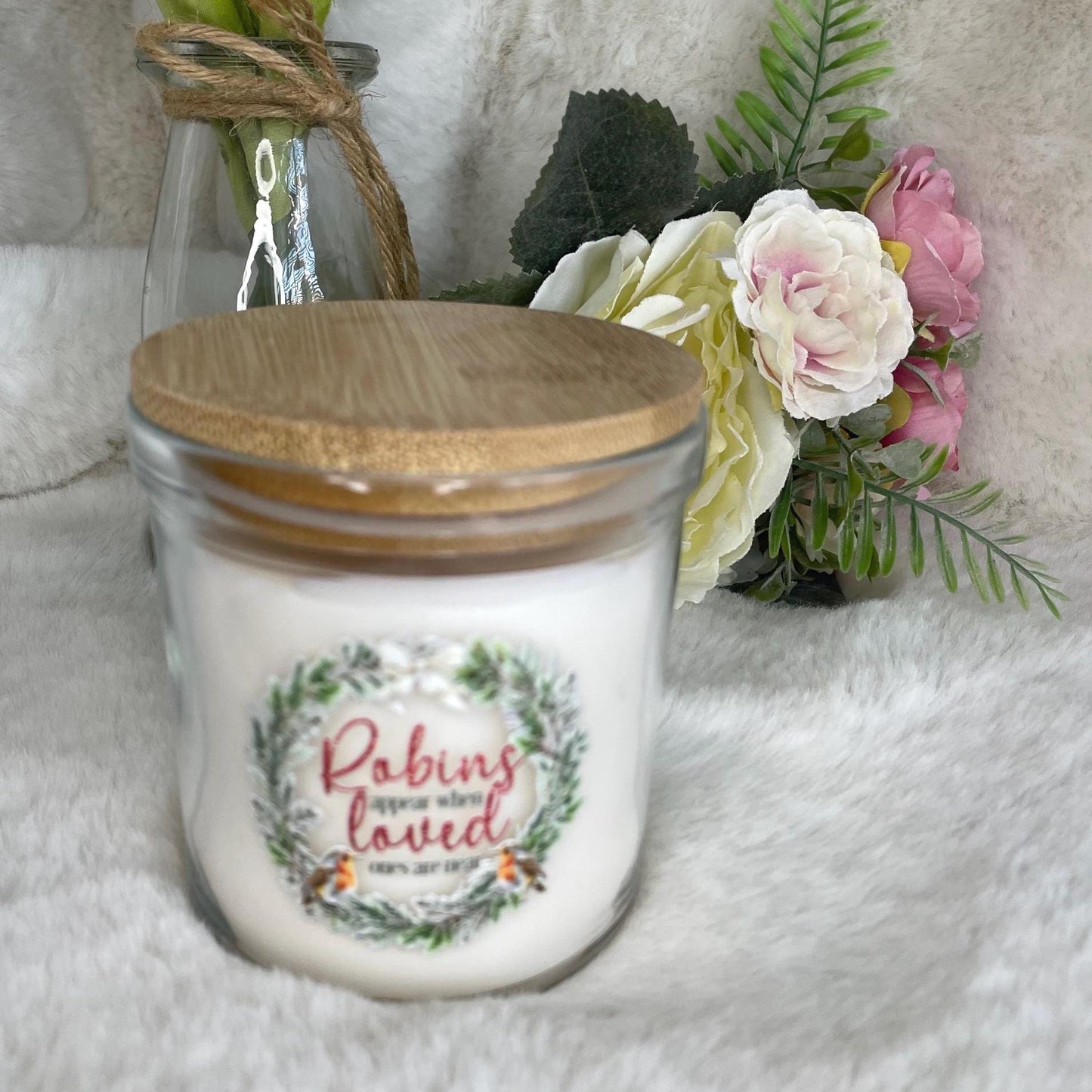 Robins Appear When Loved Ones Are Near Candle