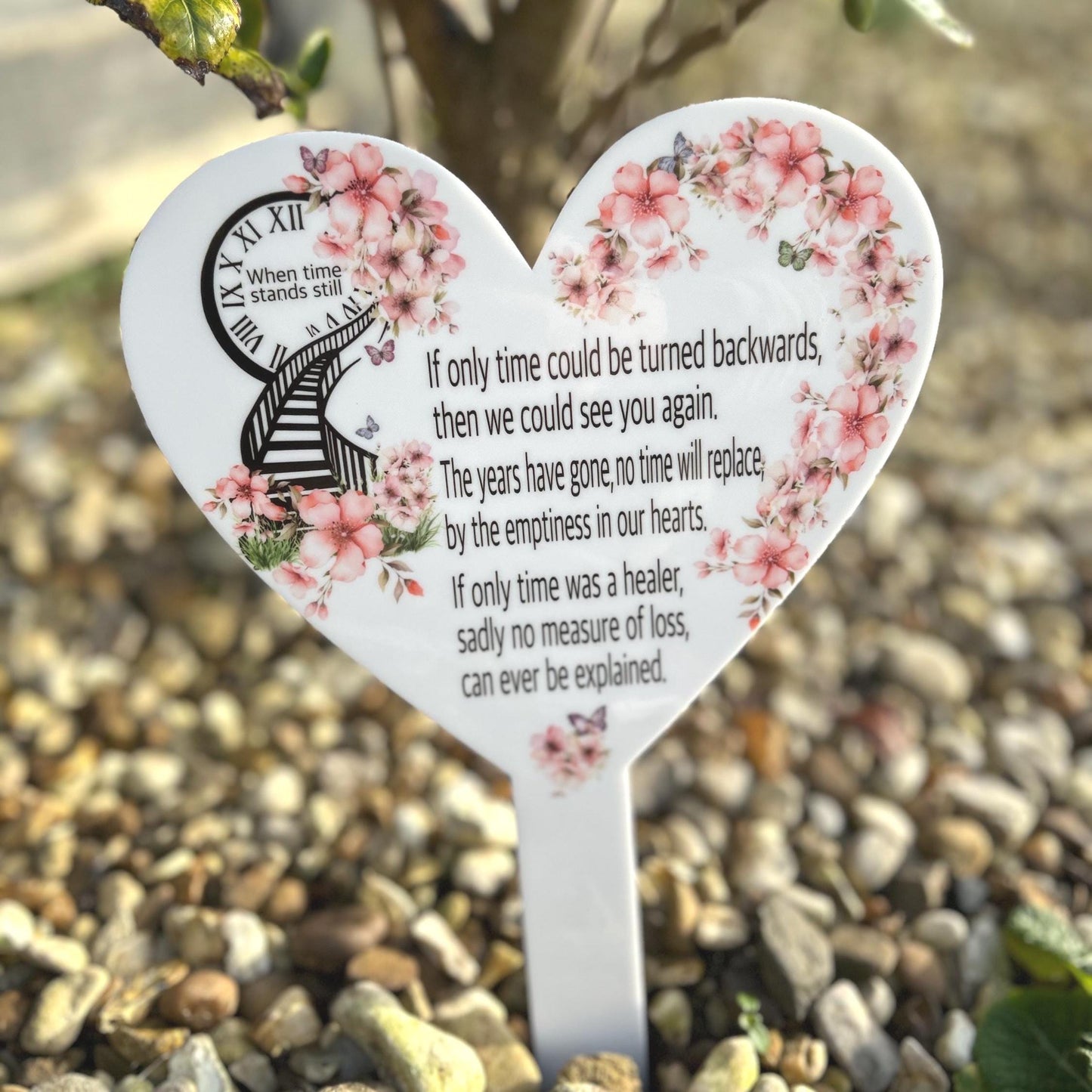 If Only Time Mothers Day Card Grave Marker| Heavenly Mothers Day Grave Decoration