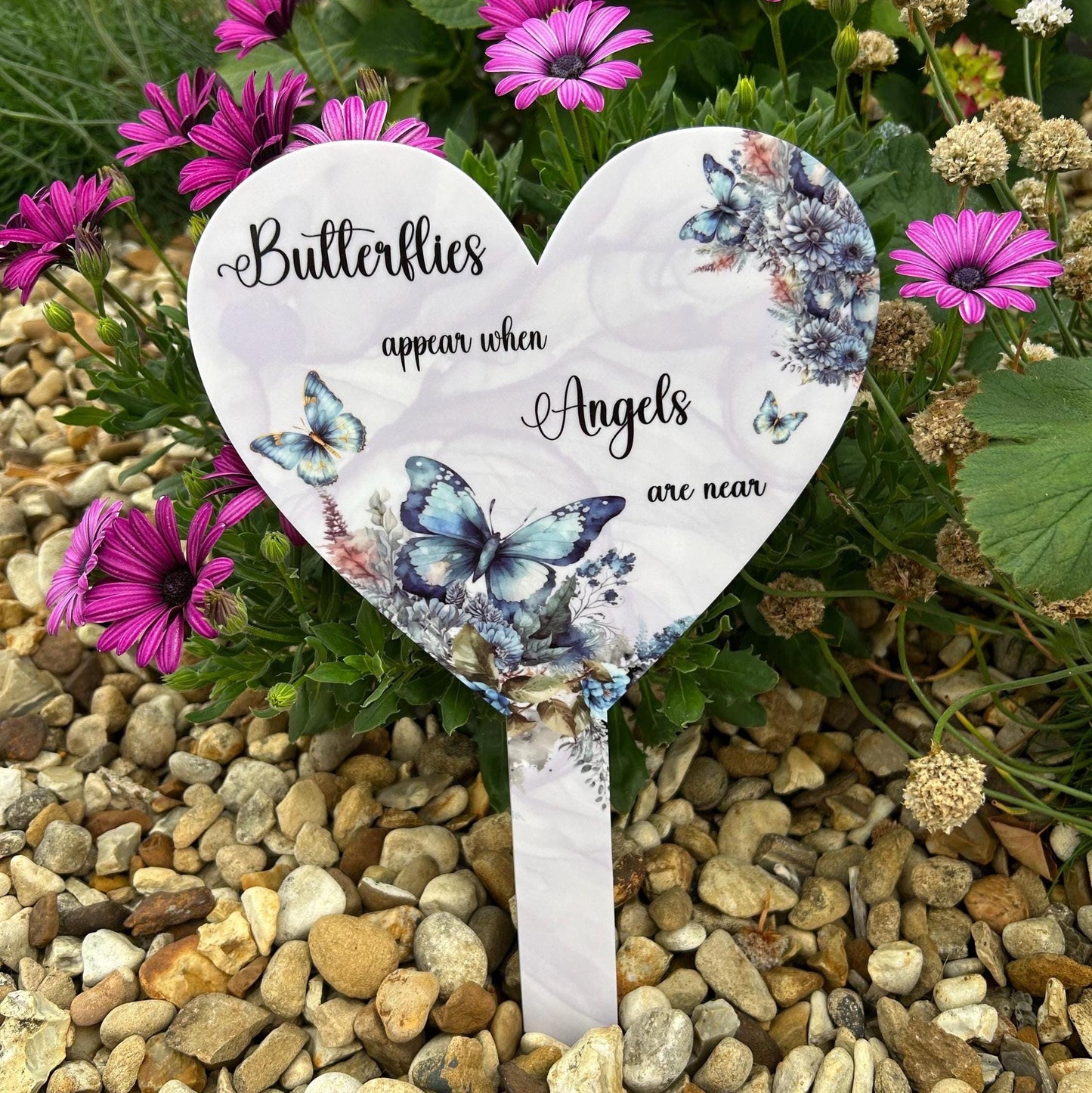 Butterflies Appear When Angels Are Near Grave Marker