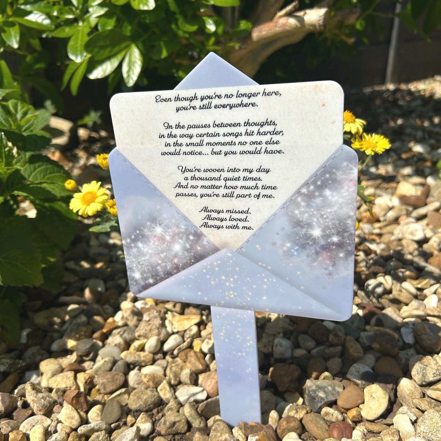Letter To Heaven Grave Marker