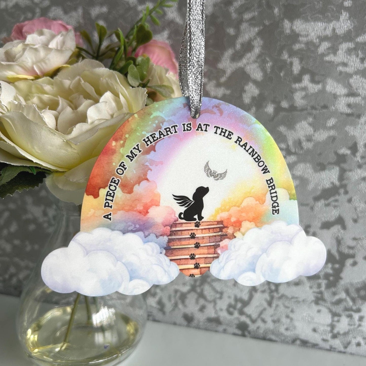 Rainbow Bridge Dog Or Cat Loss Memorial Decoration