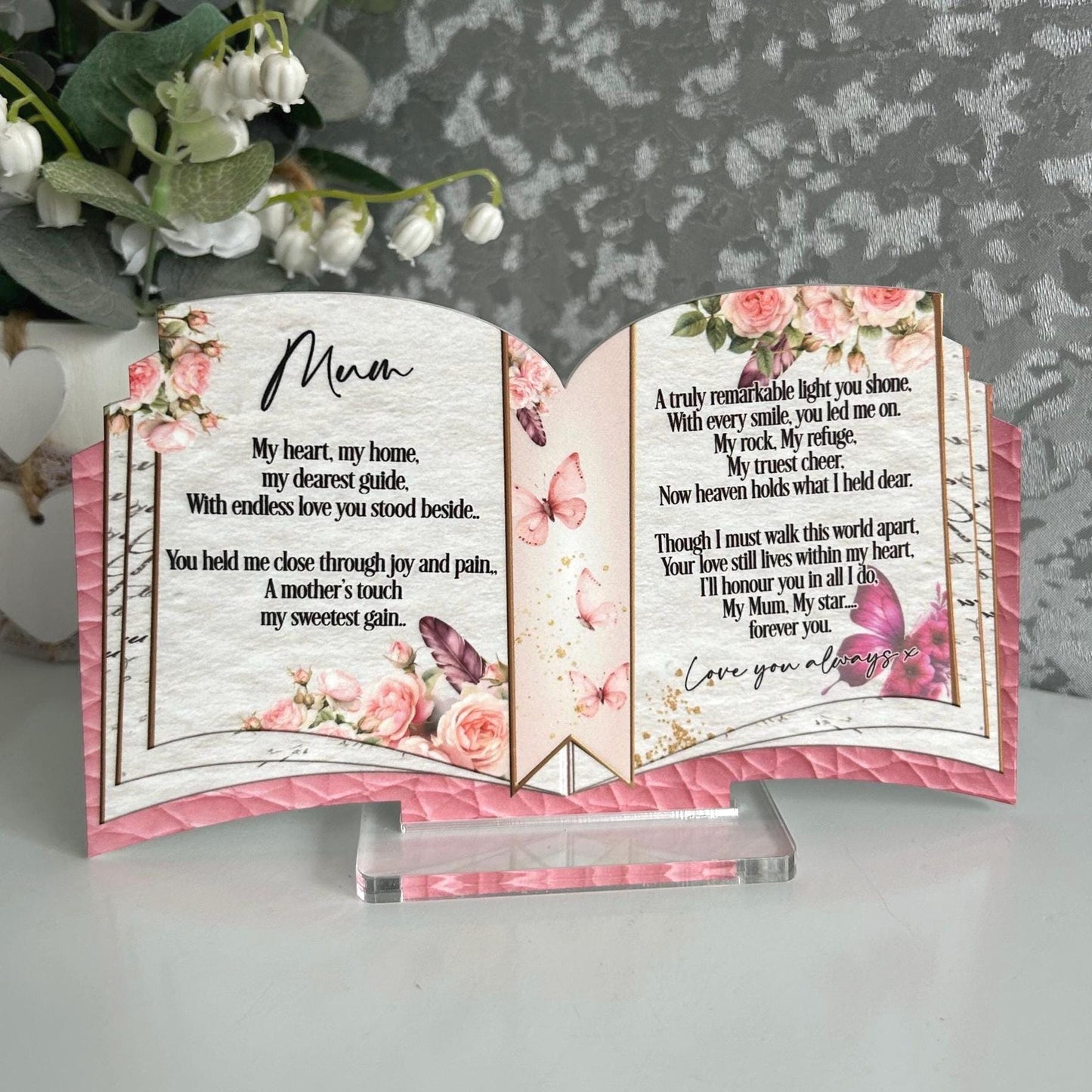 Open Book Memorial Plaque