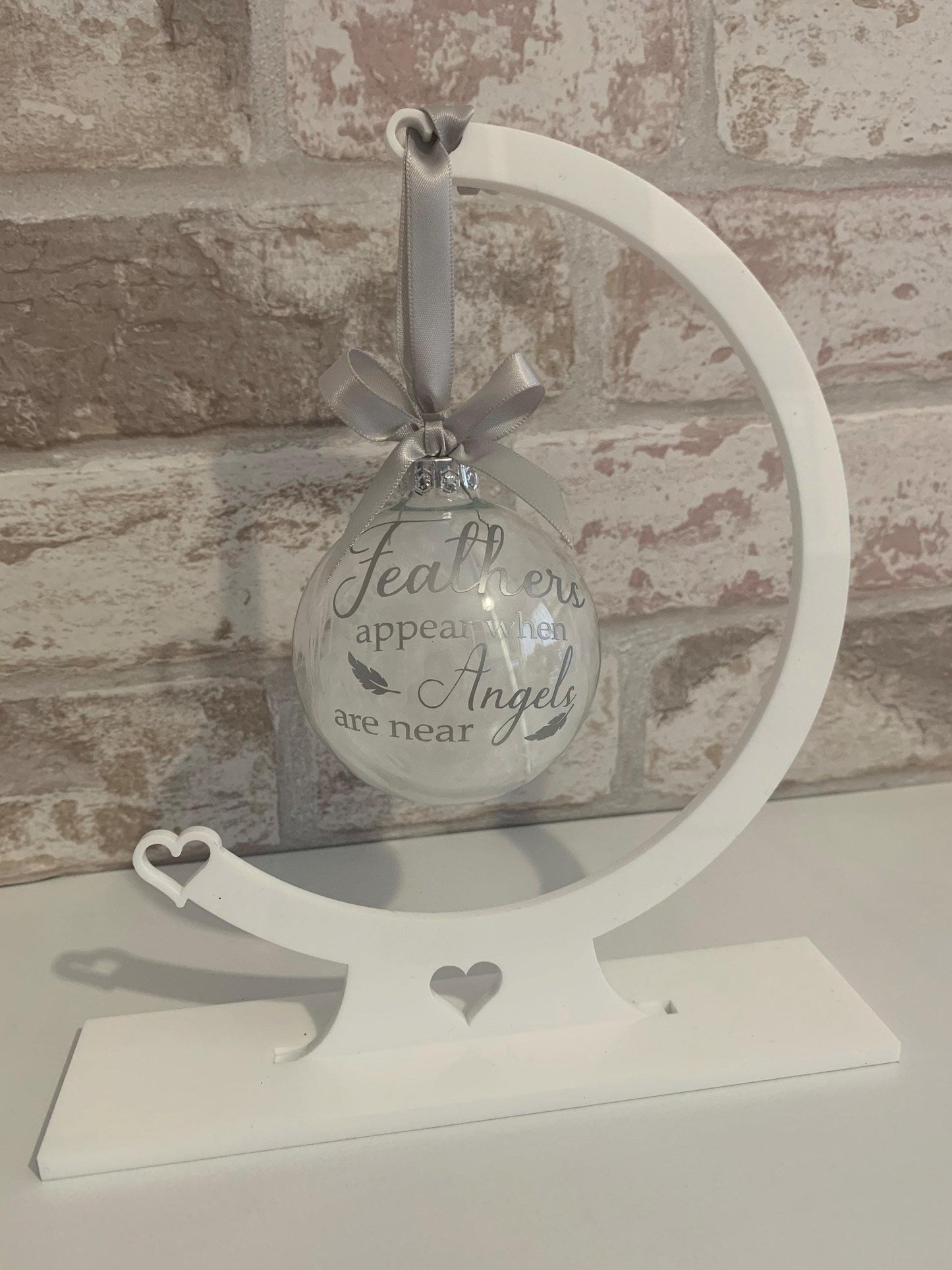 Memorial Feathered Bauble