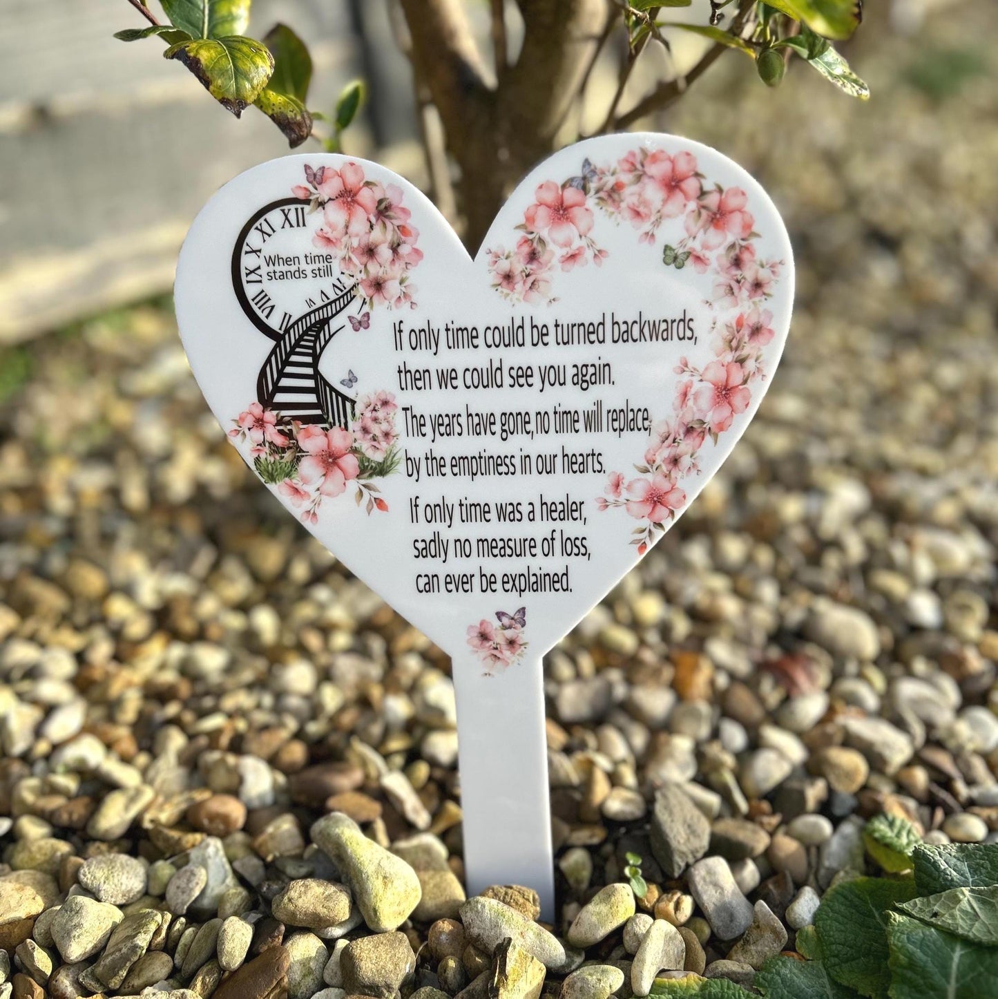 If Only Time Mothers Day Card Grave Marker| Heavenly Mothers Day Grave Decoration