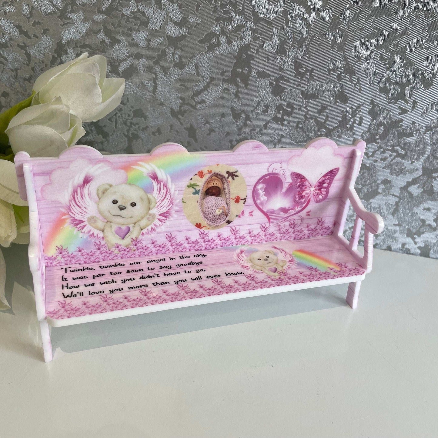 Memorial Baby Bench Keepsake