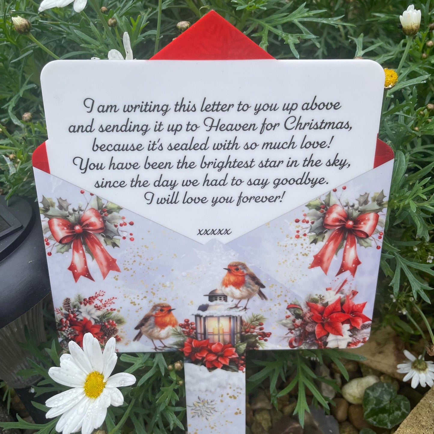 Christmas Letter To Heaven Grave Marker