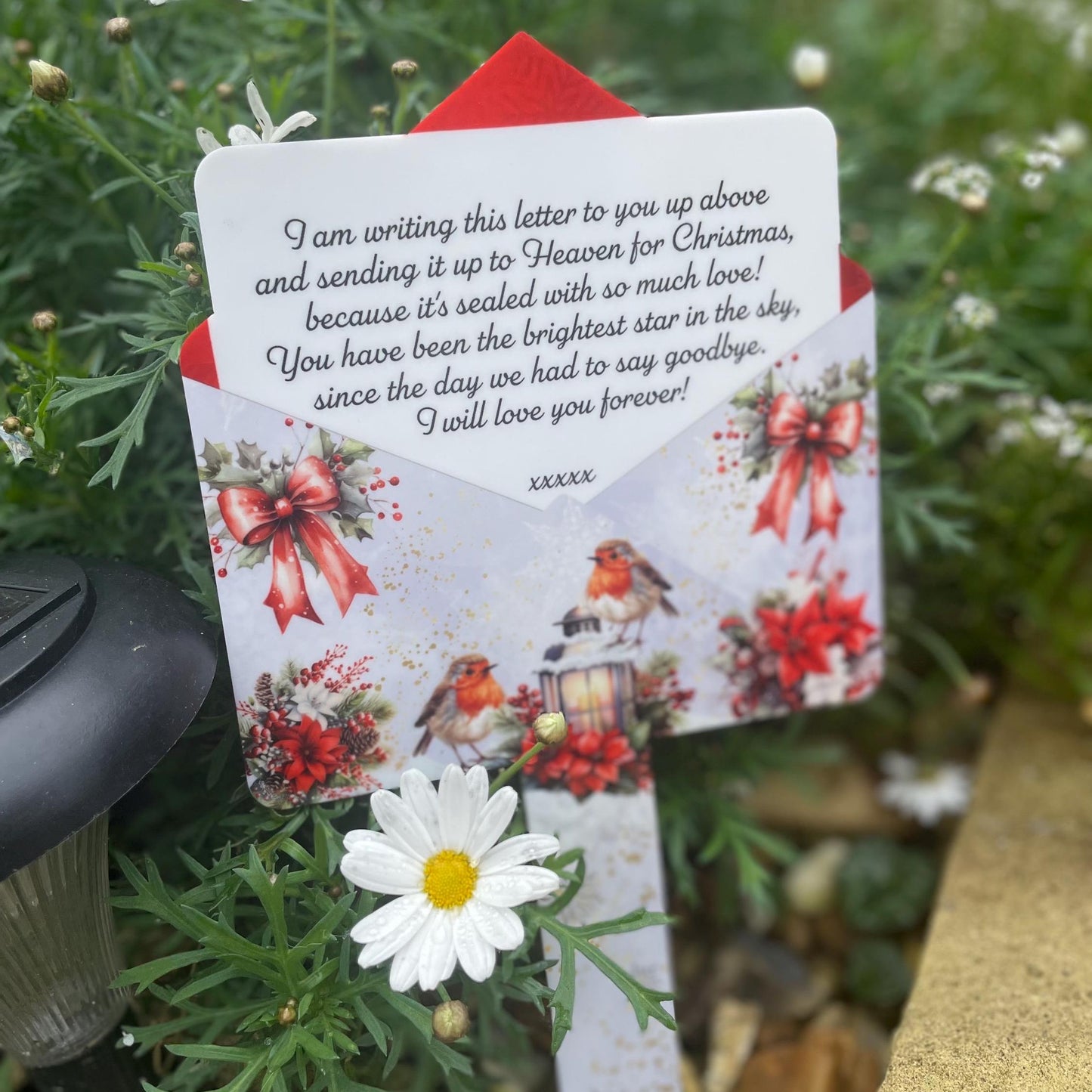 Christmas Letter To Heaven Grave Marker