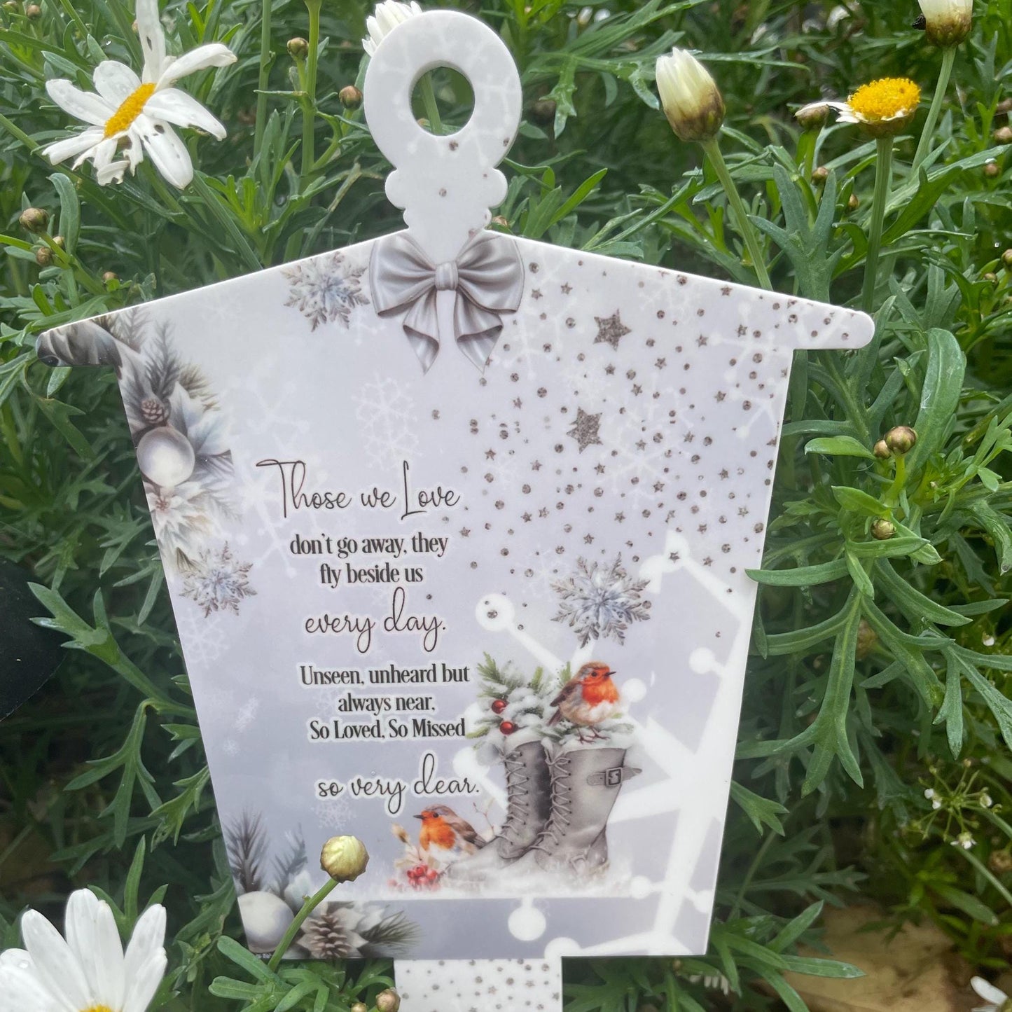 Those We Love- Boots and Robin Lantern Grave Marker
