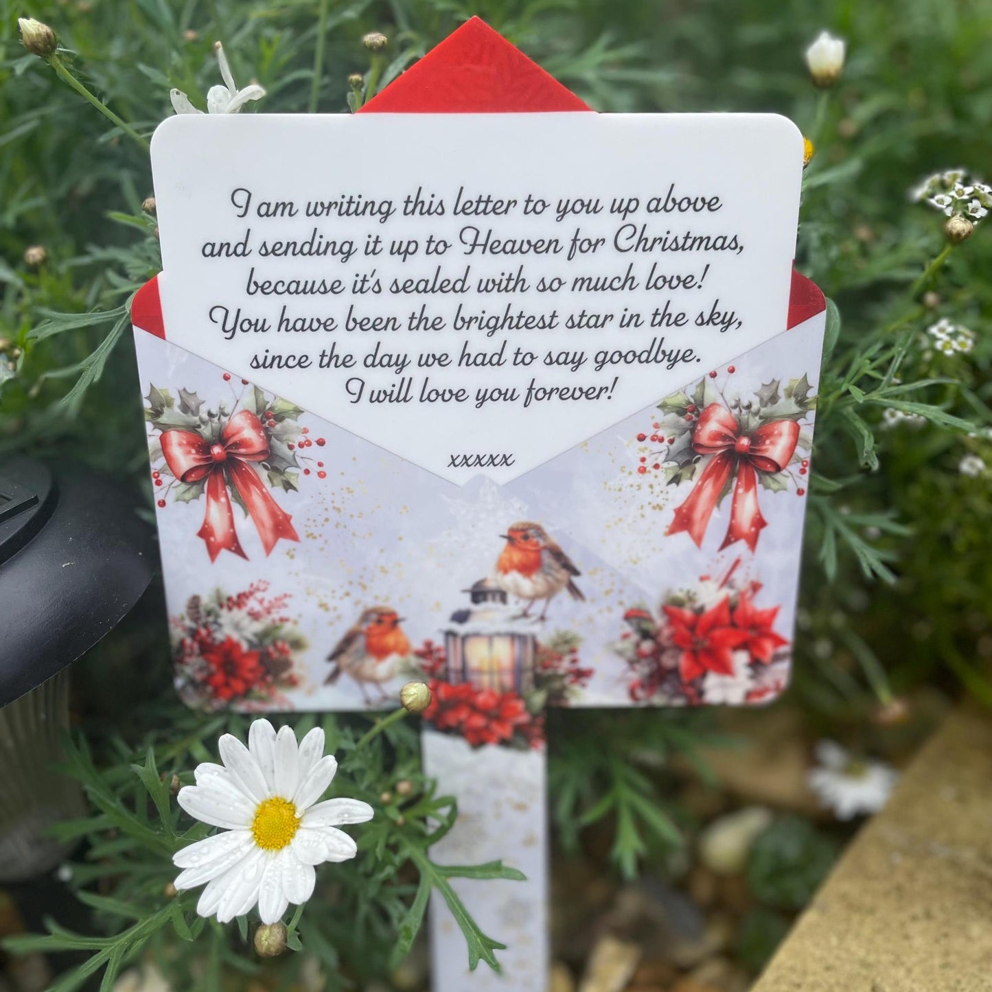 Christmas Letter To Heaven Grave Marker