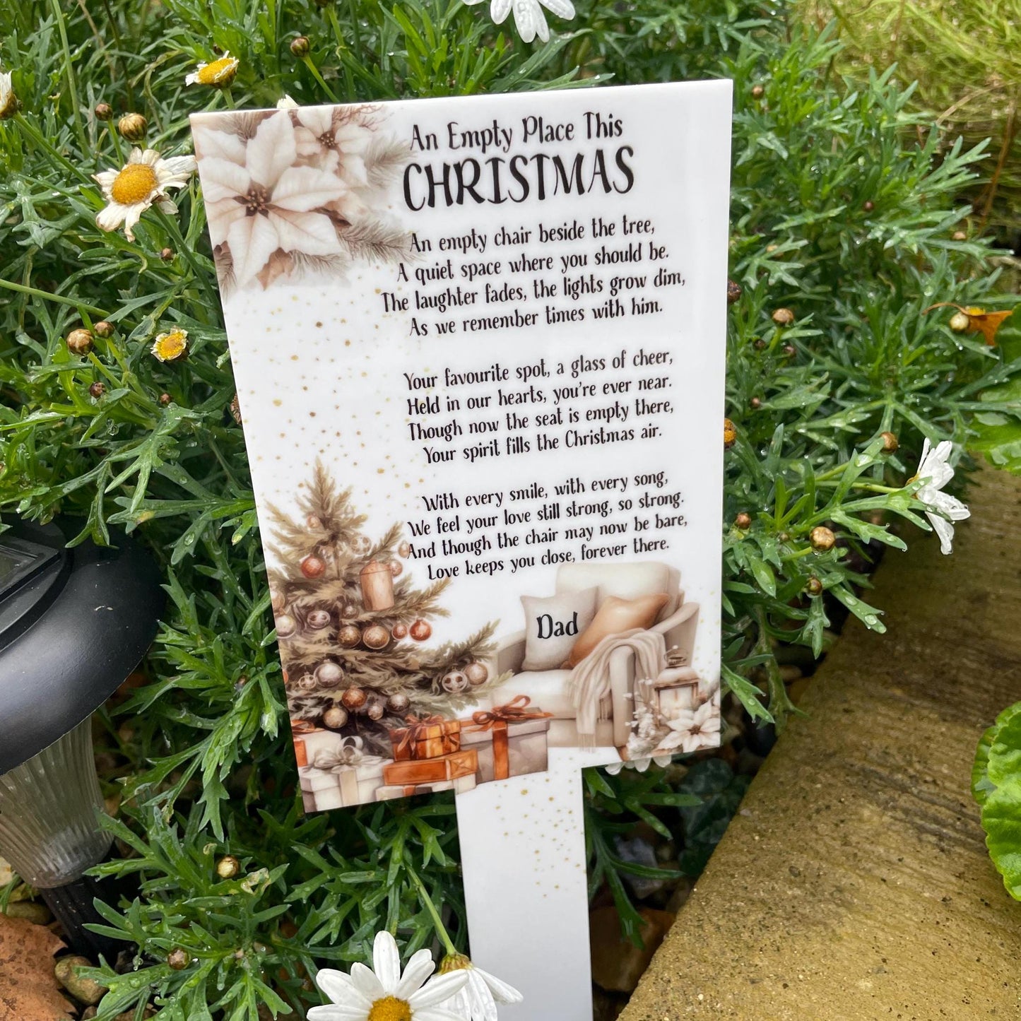 An Empty Place This Christmas Grave Marker