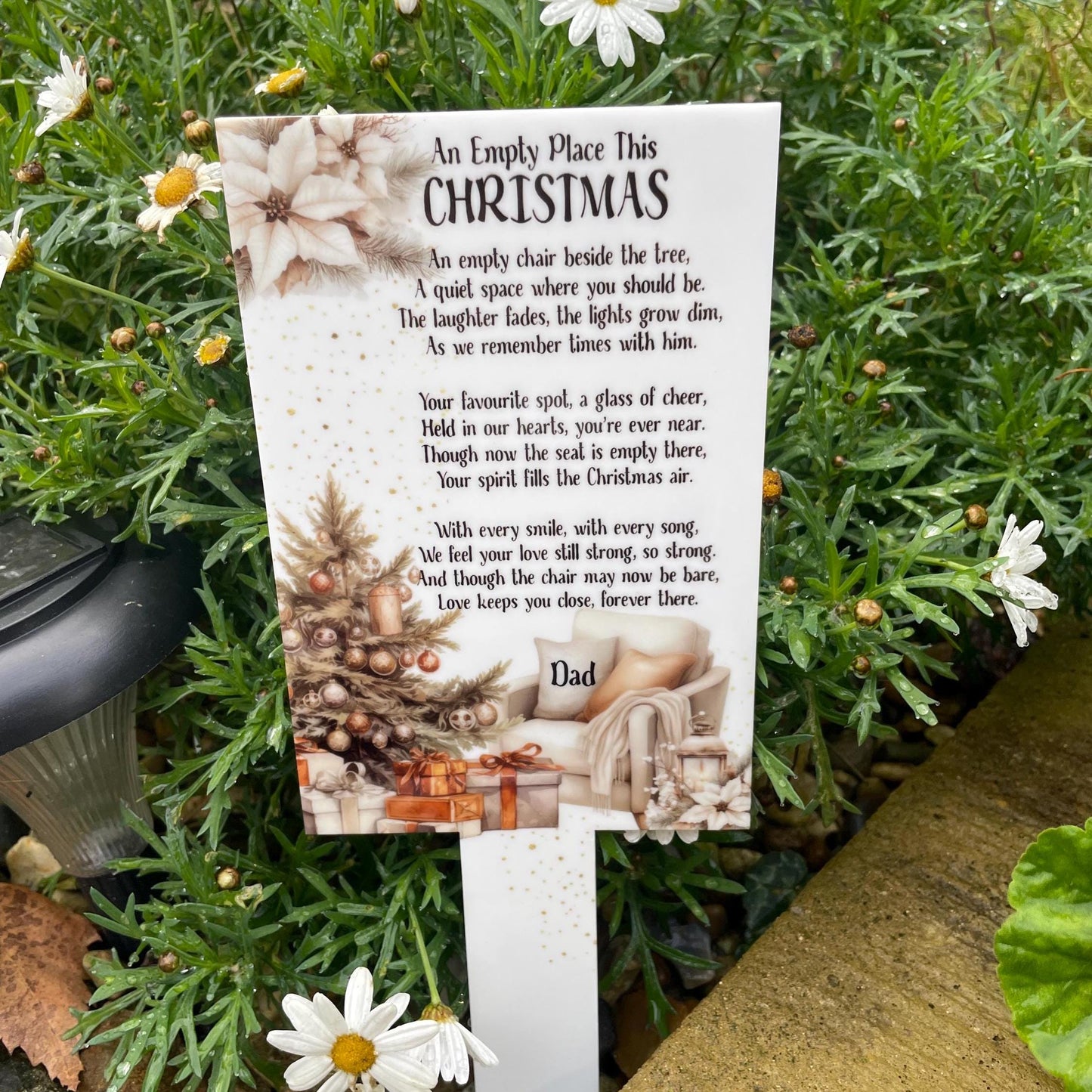 An Empty Place This Christmas Grave Marker