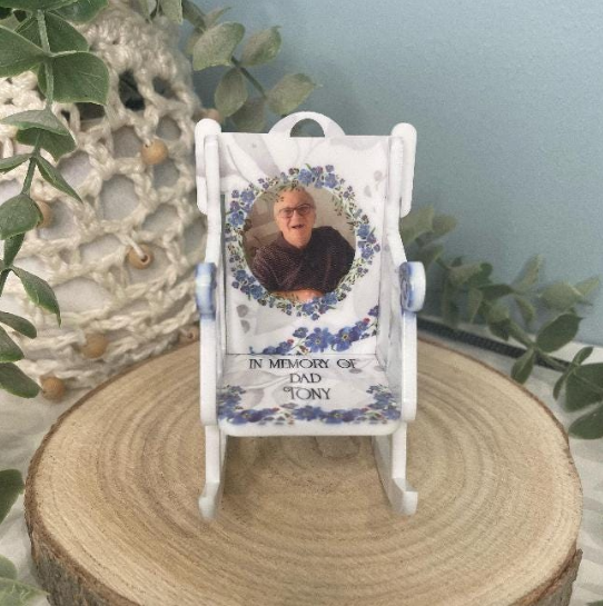 Reserved For personalised memorial rocking chair