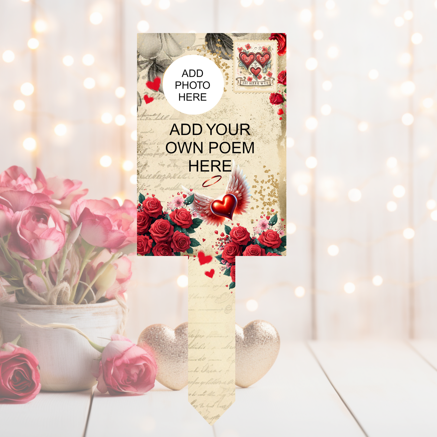 Memorial Remembrance Valentine’s Grave Marker