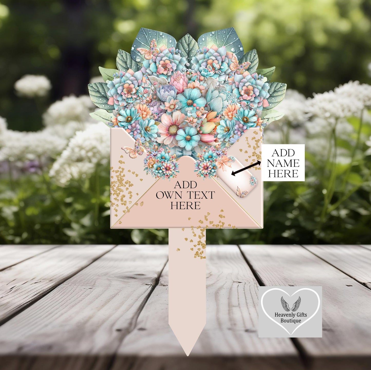 Flower Bouquet Memorial Grave Marker