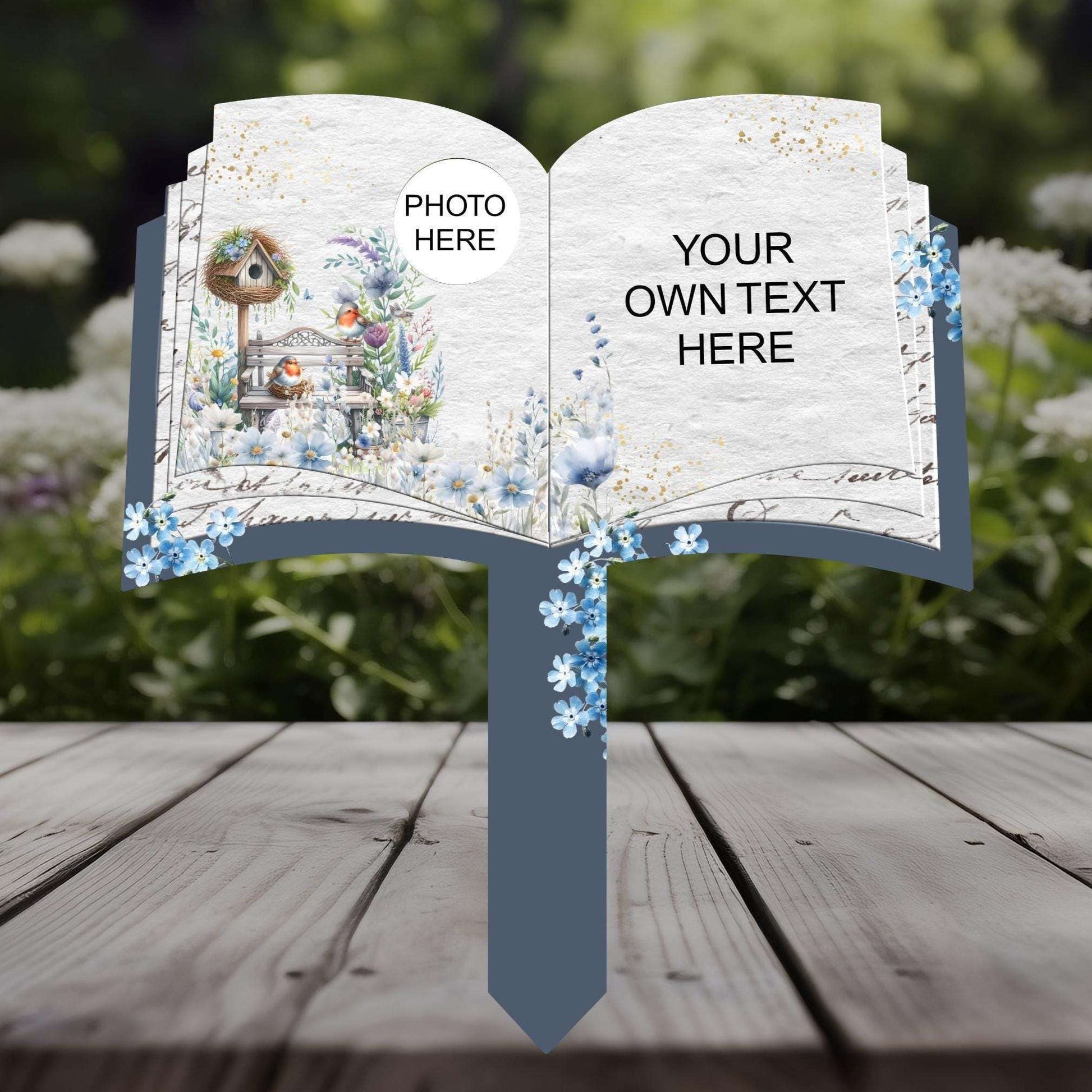 Memorial Robin Book Grave Marker