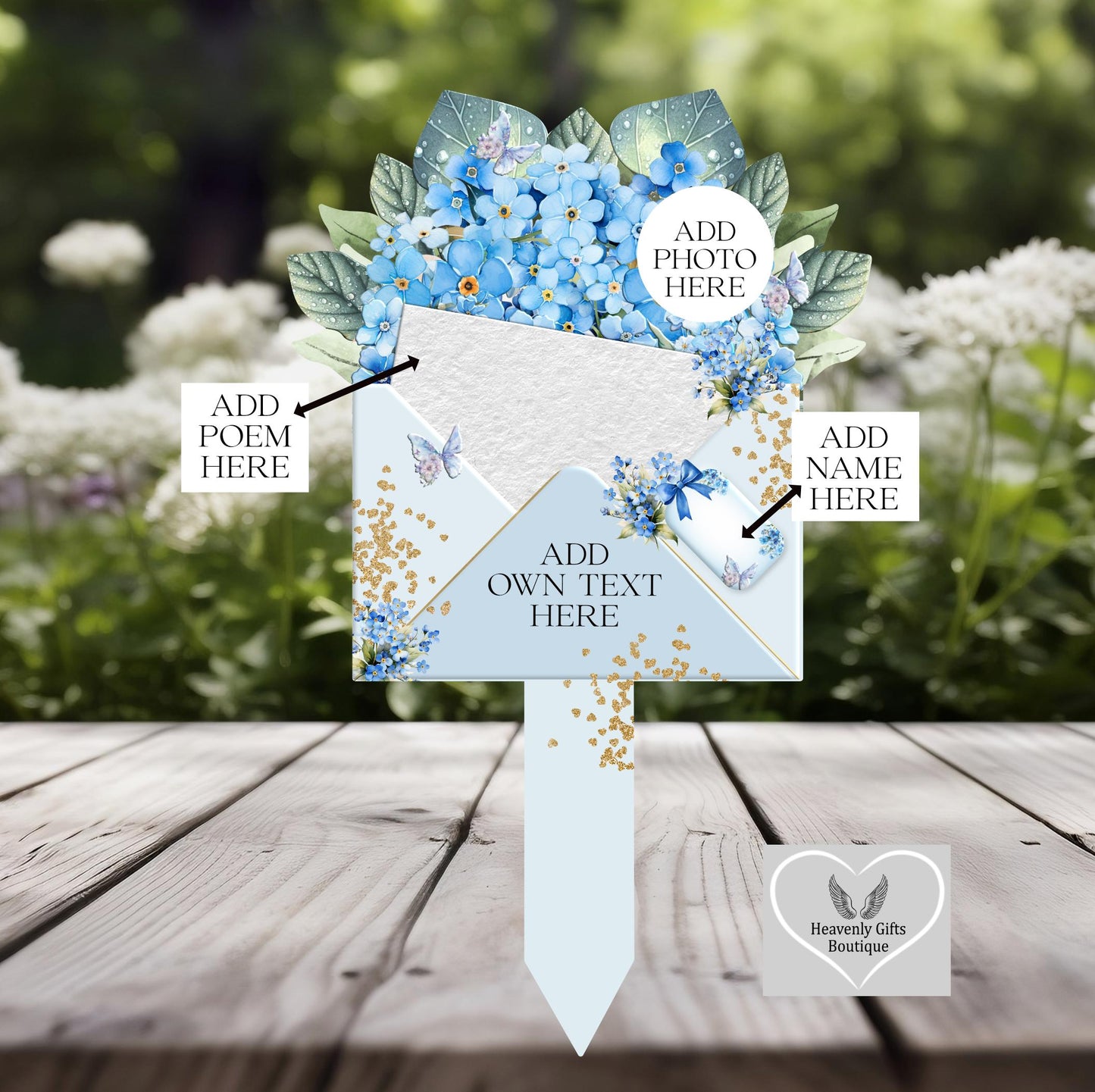 Forget Me Knot Mother’s Day Flower Bouquet Grave Marker