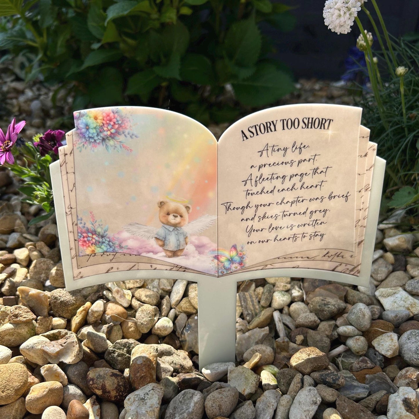 A Story Too Short Baby Infant Memorial Grave Marker|