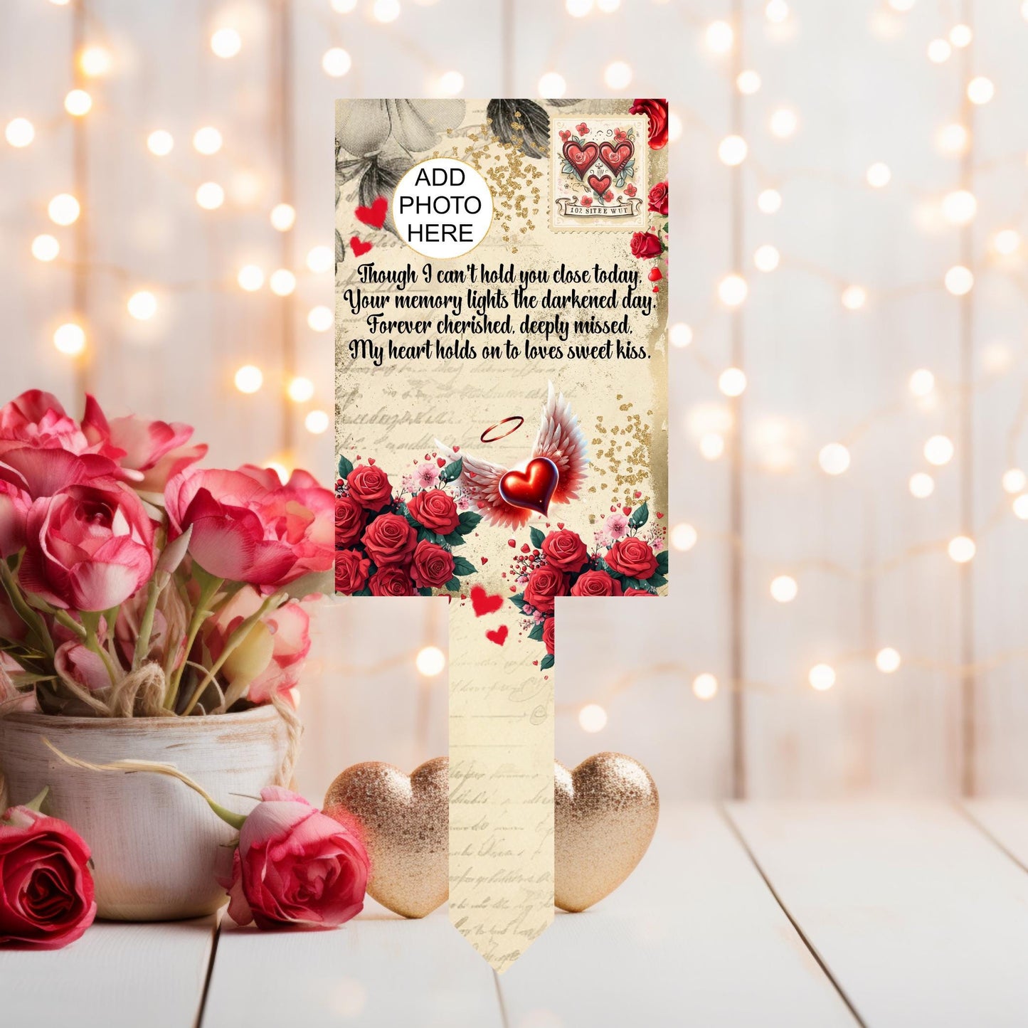 Memorial Remembrance Valentine’s Grave Marker